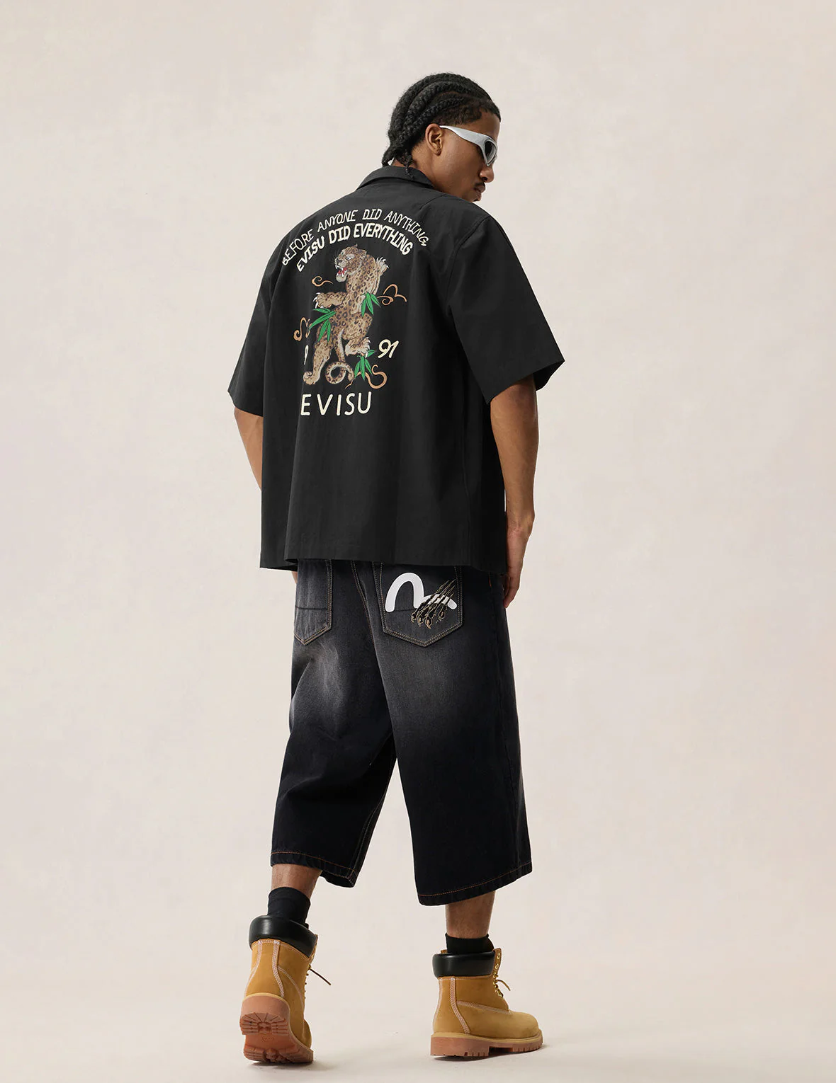 Leopard Print Logo Embroidery Shirt - Image 8