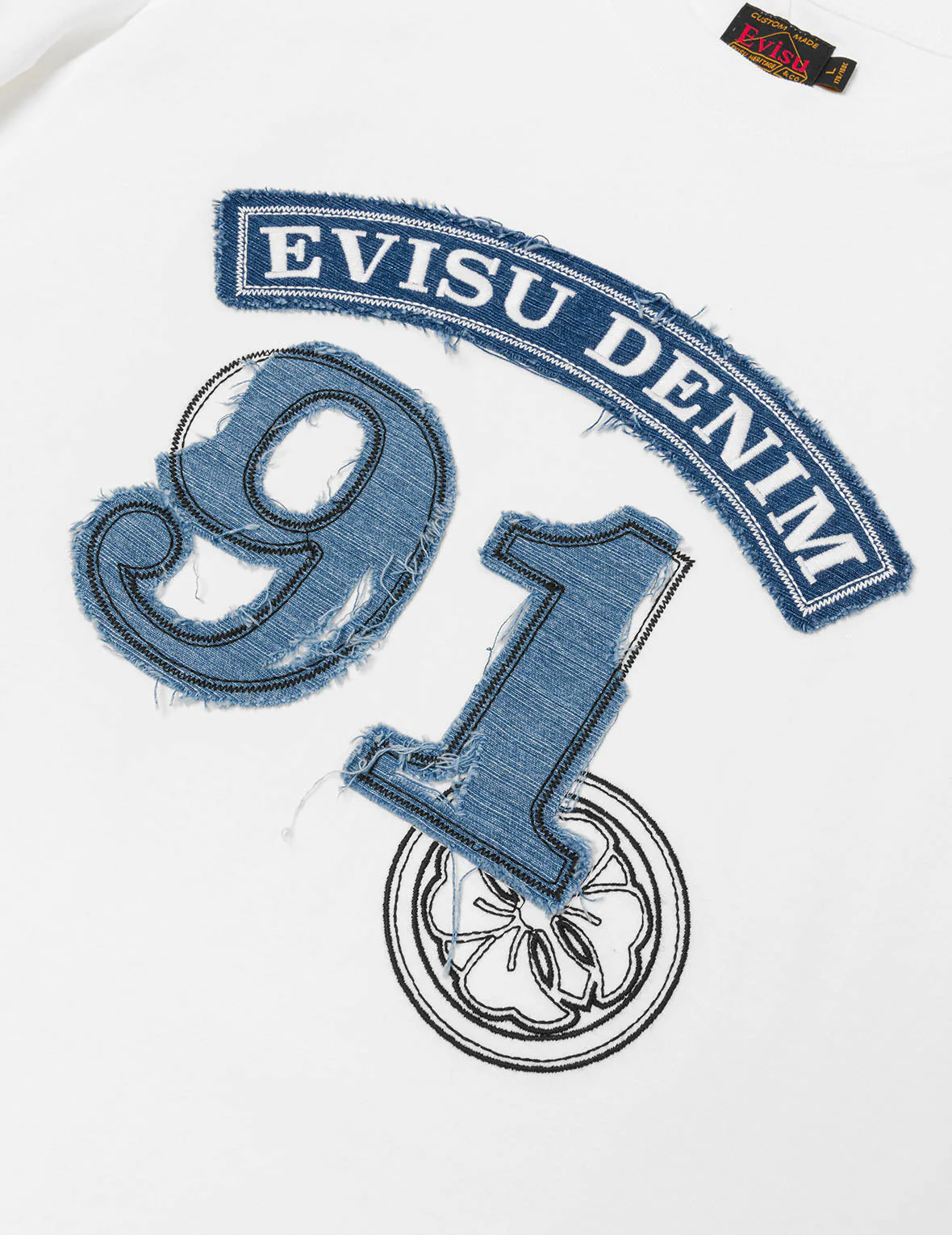 Logo and "91" Appliqué Embroidery Relax Fit T-shirt - Image 5