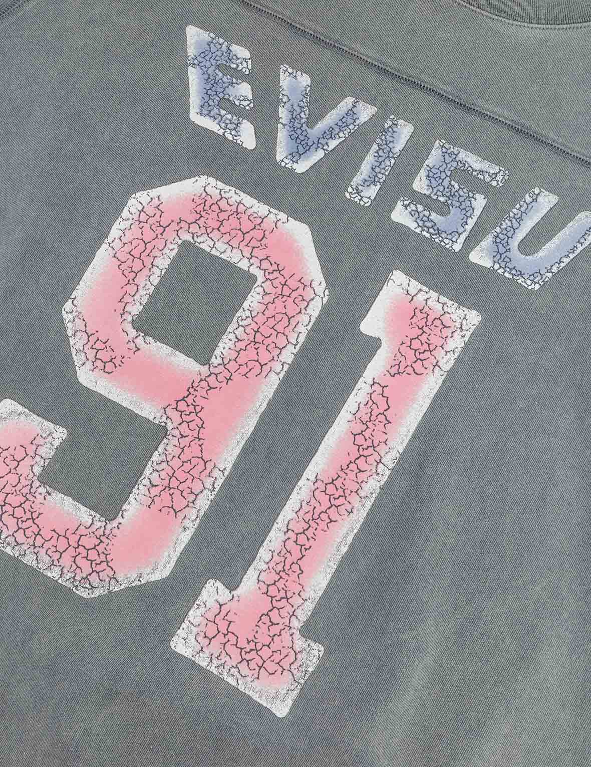 Logo and "91" Print Regular Fit Long-Sleeve T-shirt - Image 4