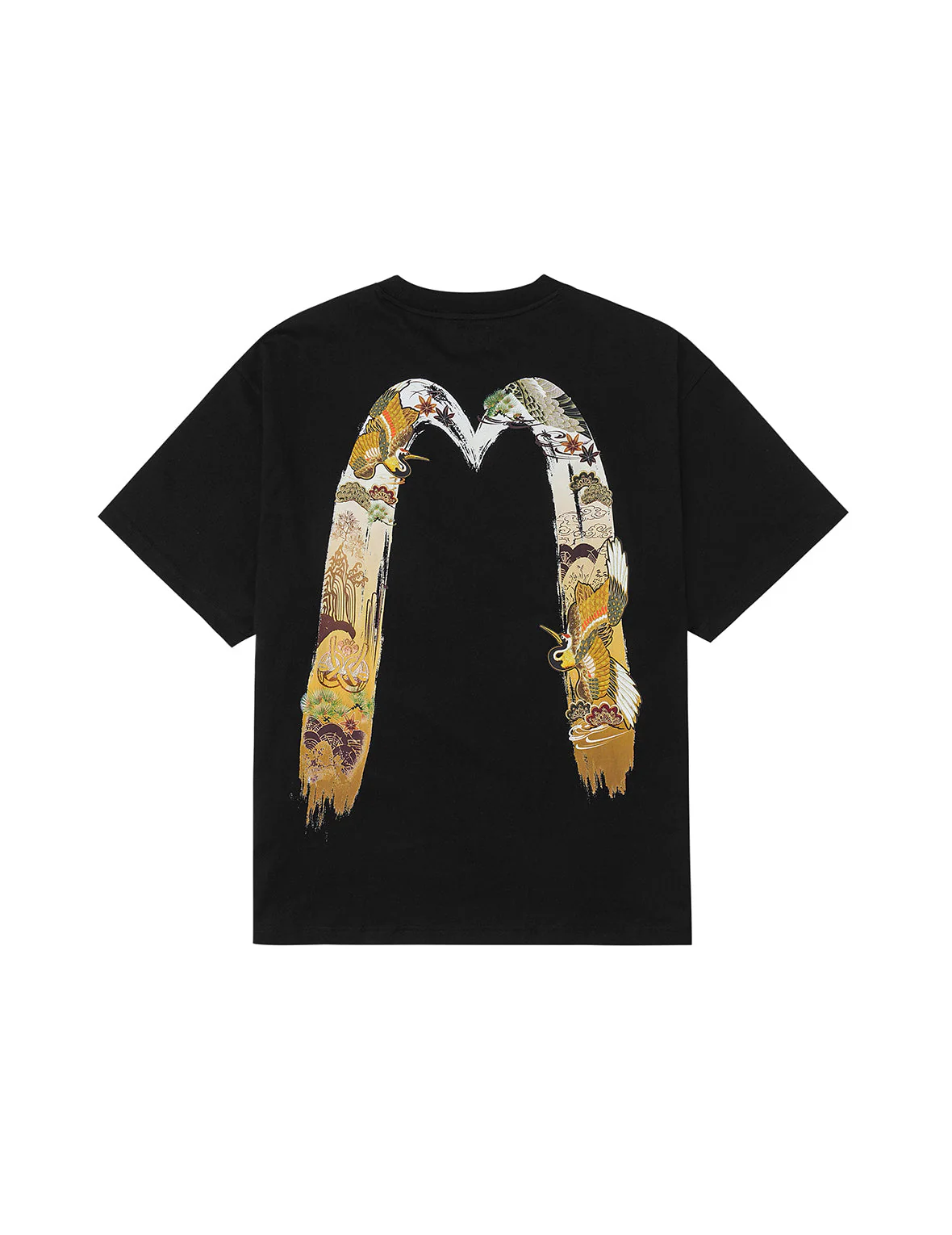 Logo and Crane Soaring Daicock Print Relax Fit T-shirt - Image 19