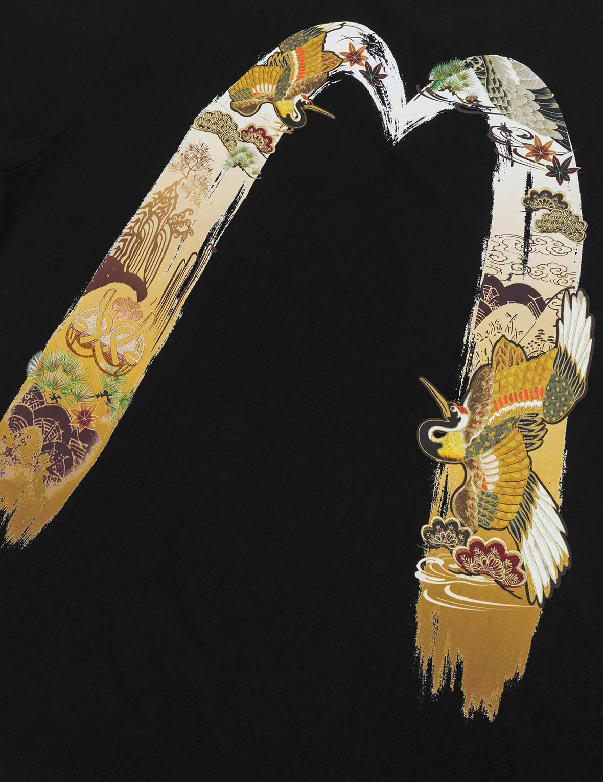 Logo and Crane Soaring Daicock Print Relax Fit T-shirt - Image 9