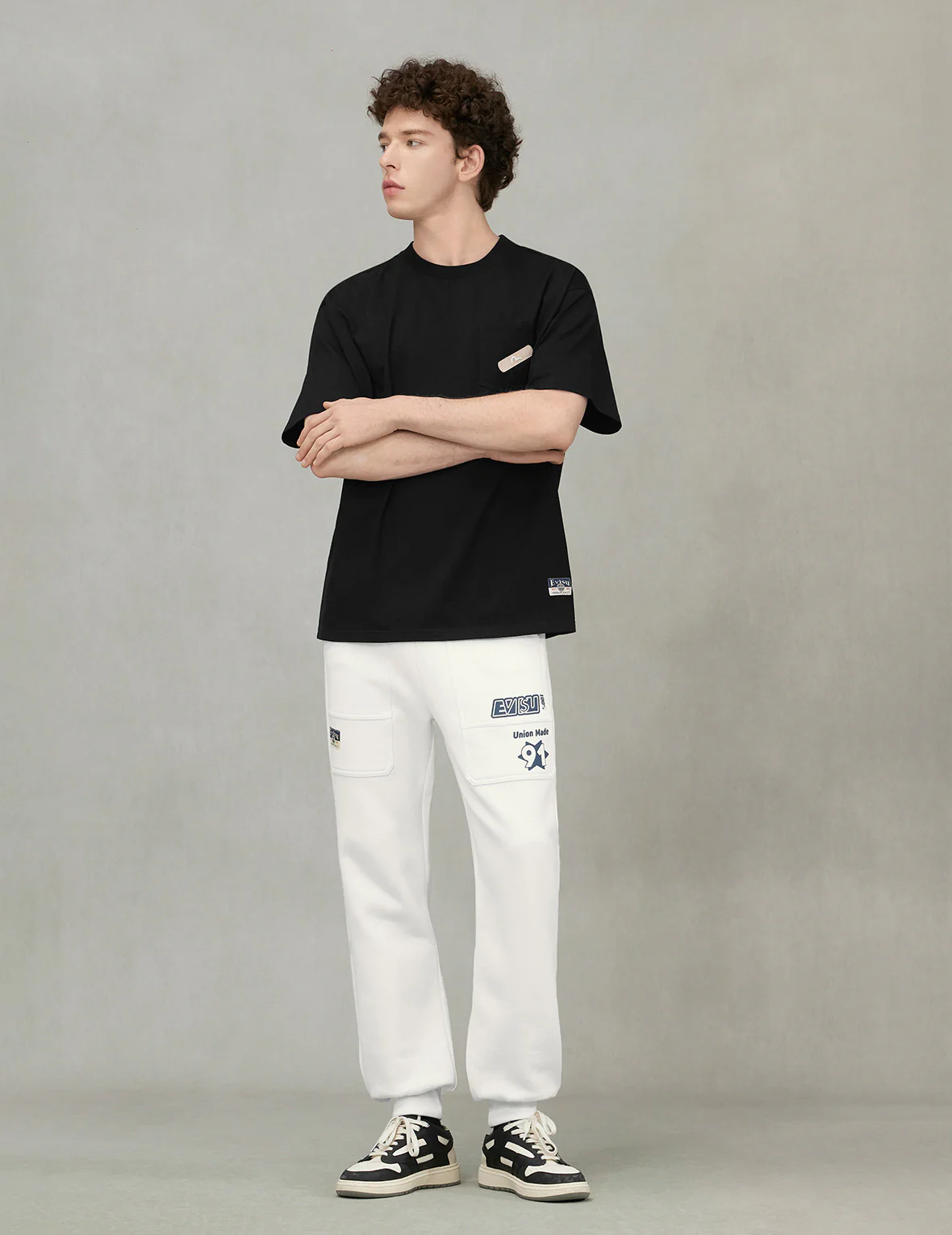 Logo and Daicock Print Relax Fit Sweatpants - Image 6