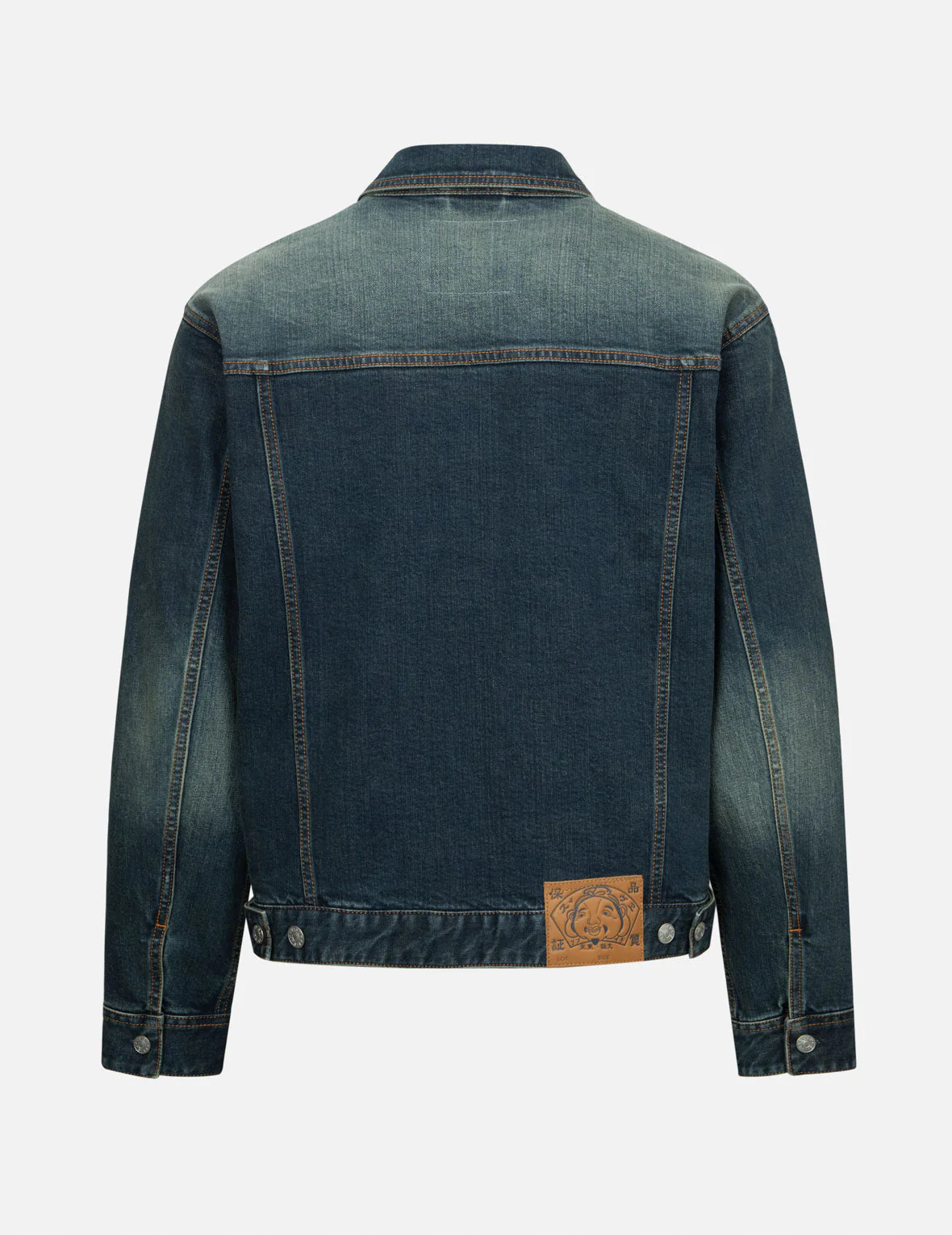 Logo and Godhead Lucky Slot Machine EmbroideriesRelax Fit Denim Jacket - Image 2