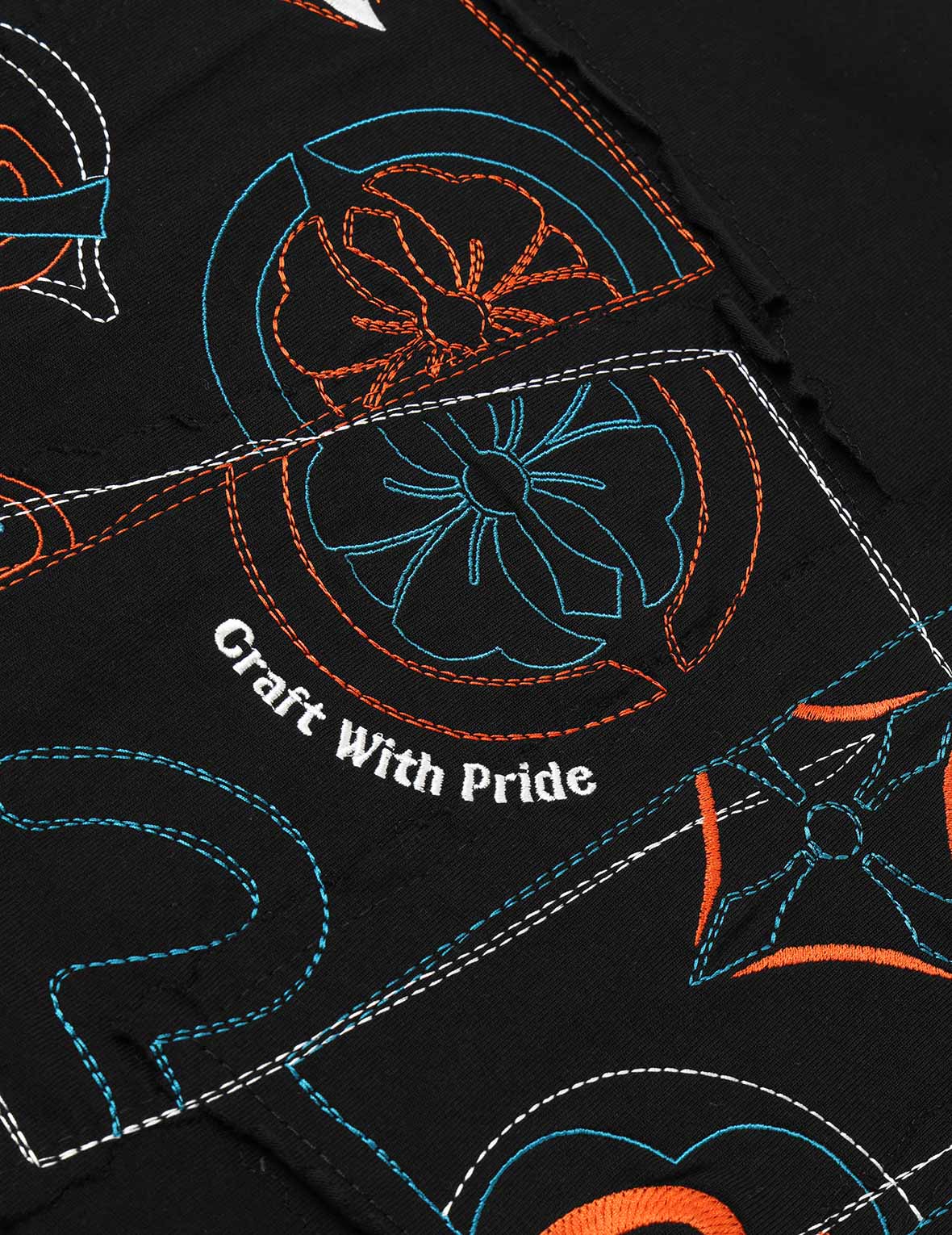 Logo and Kamon Embroidery Loose Fit T-Shirt - Image 15