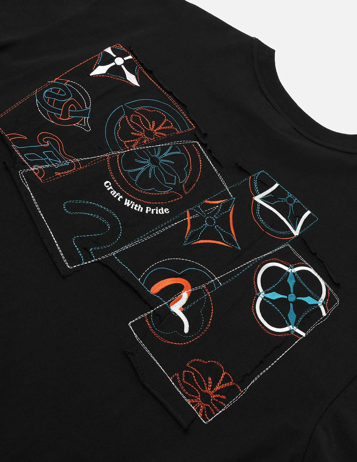 Logo and Kamon Embroidery Loose Fit T-Shirt - Image 16