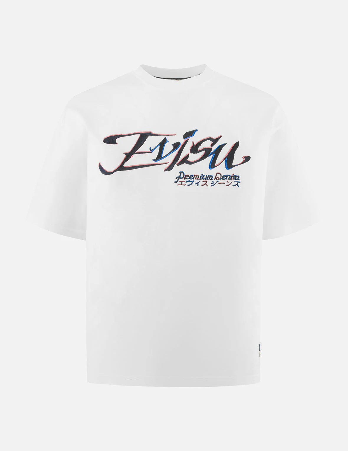 Logo and Kamon Embroidery Loose Fit T-Shirt - Image 2