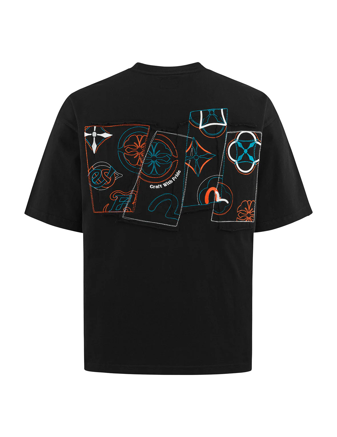Logo and Kamon Embroidery Loose Fit T-Shirt - Image 21