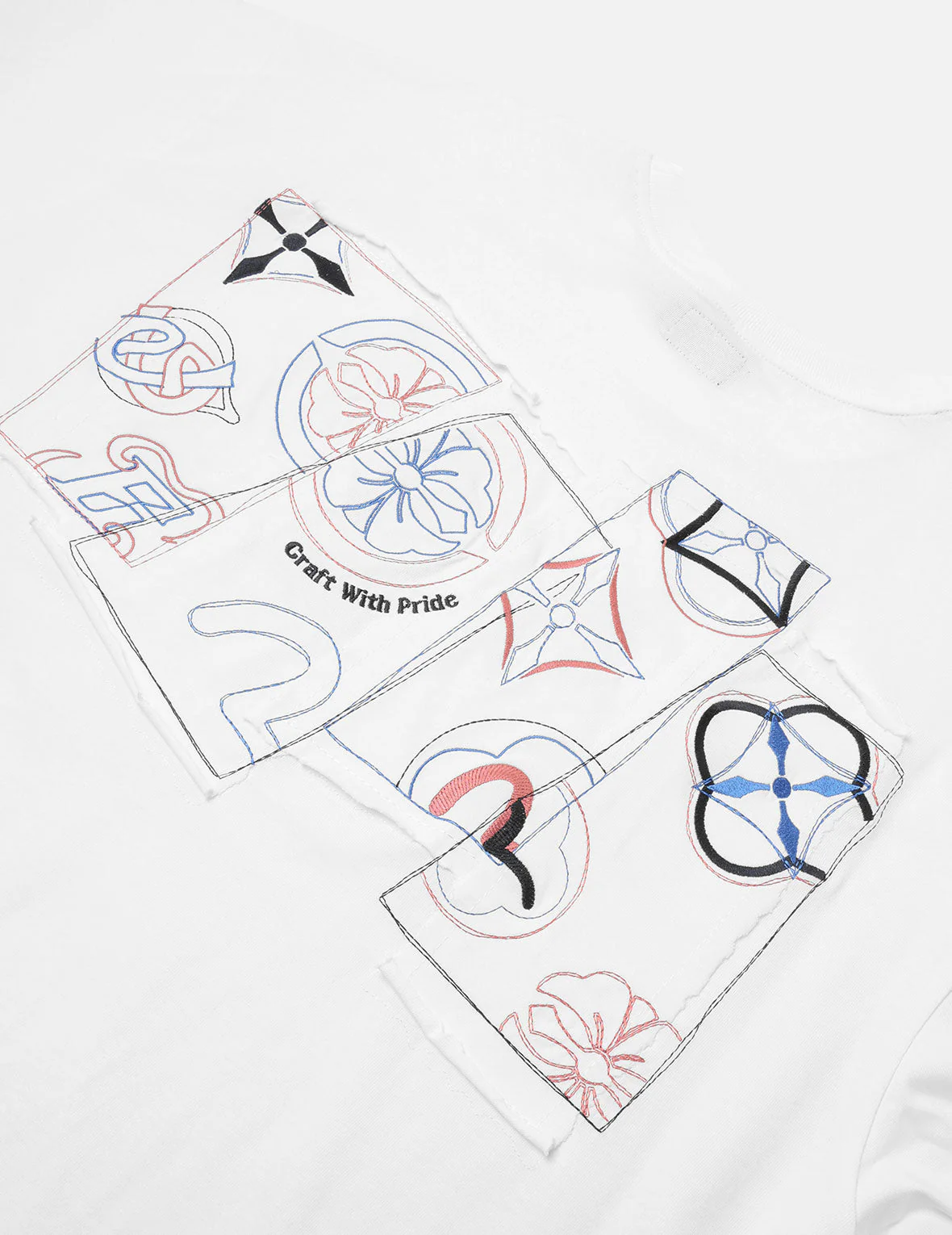 Logo and Kamon Embroidery Loose Fit T-Shirt - Image 9