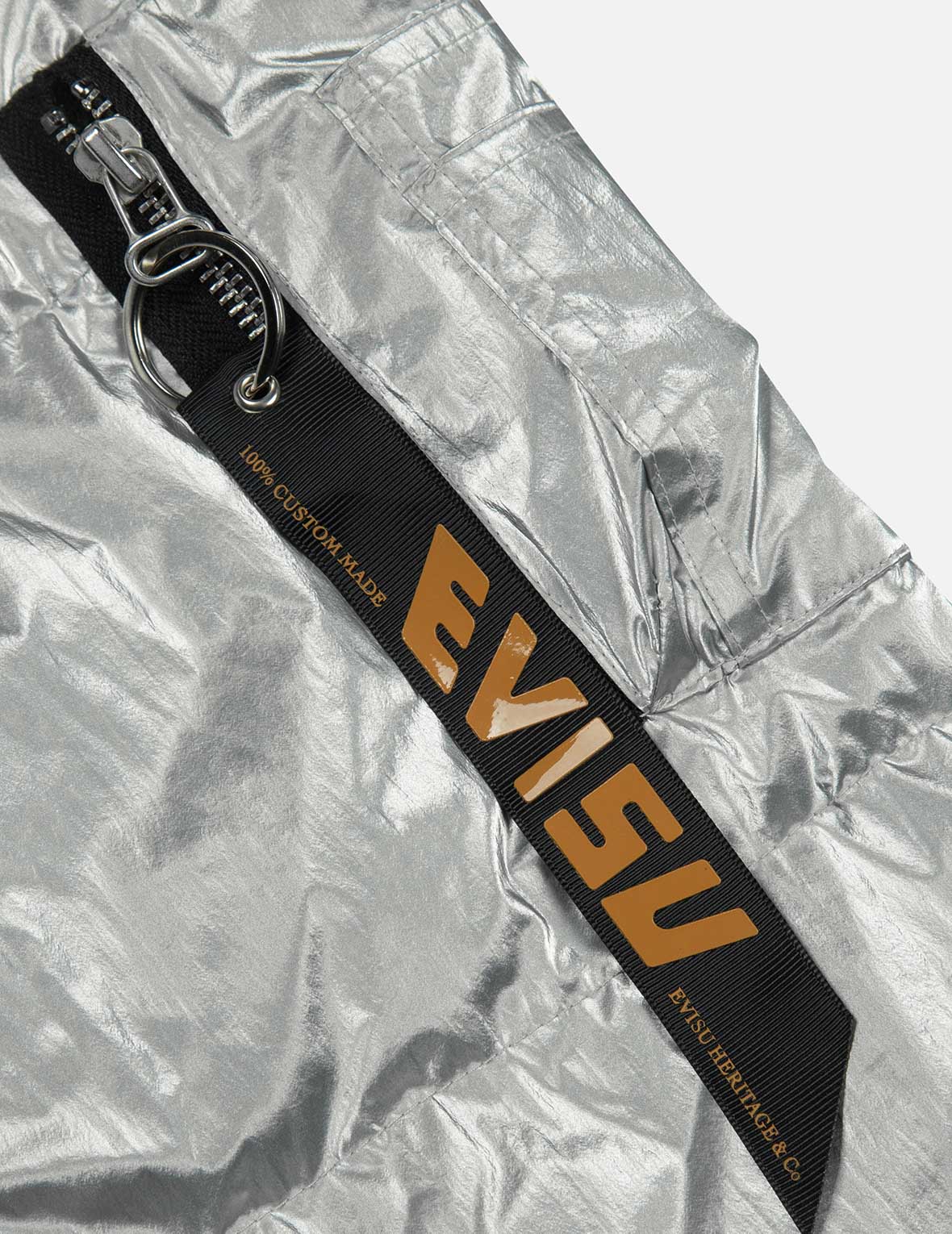 Logo and Kamon Print Bomber Down Jacket - Image 8