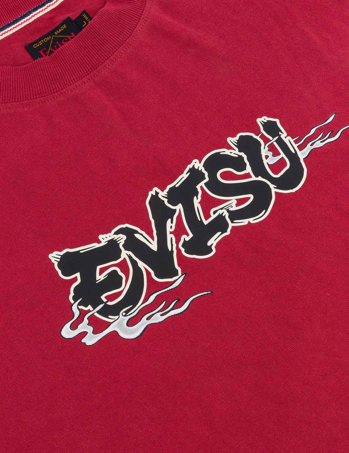 Logo and Ninja Daruma Daicock Print Loose Fit T-shirt - Image 18