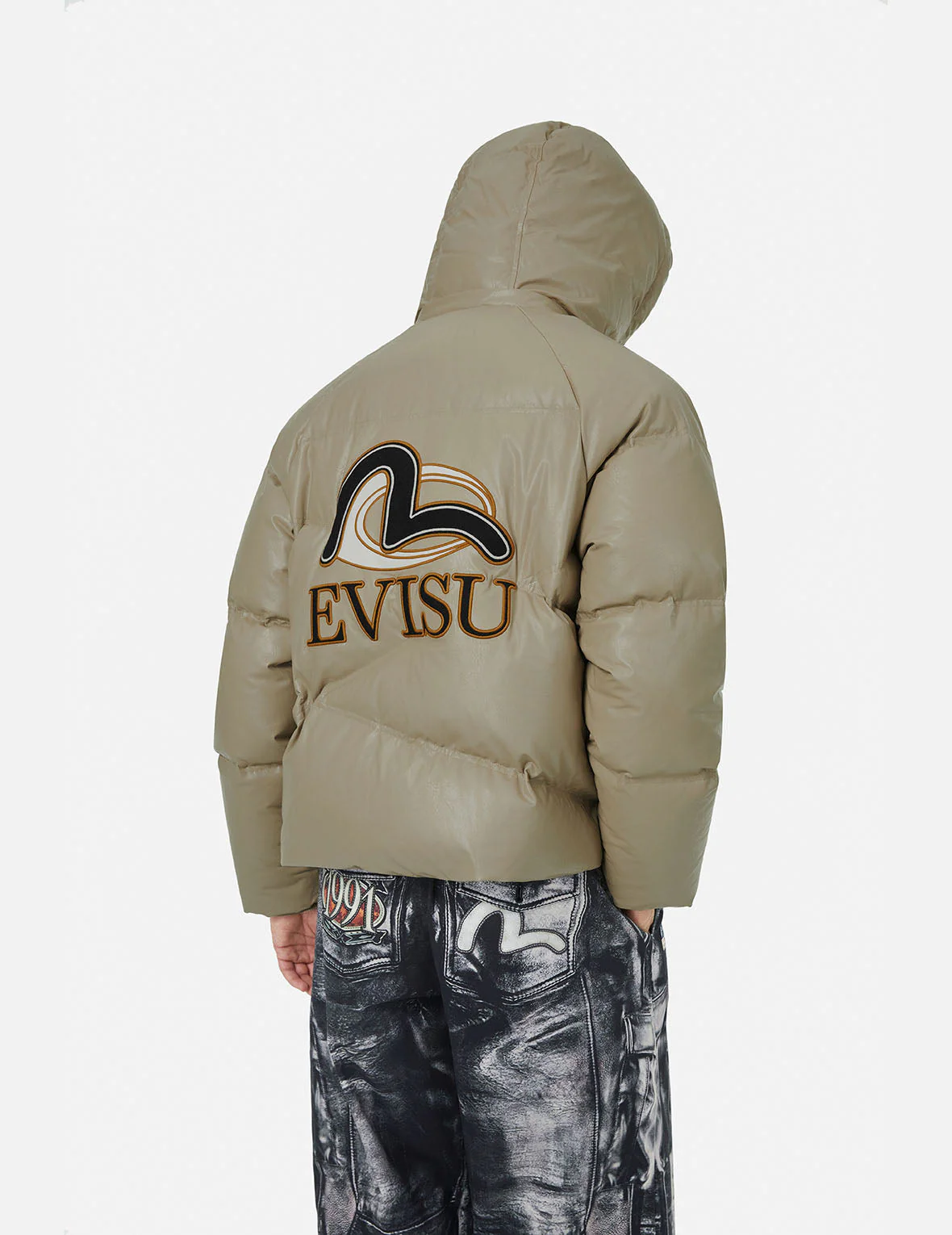 Logo and Seagull Applique Fashion Fit Down Jacket - Image 5