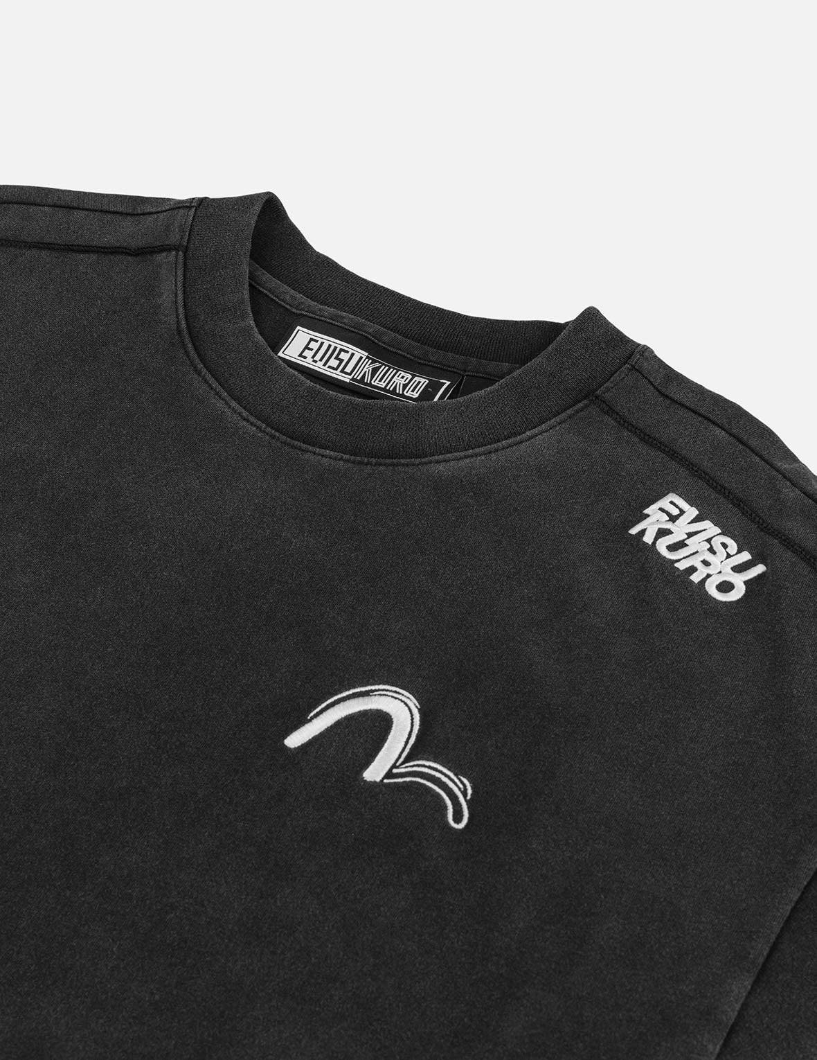 Logo and Seagull Embroidery Oversized T-shirt - Image 7