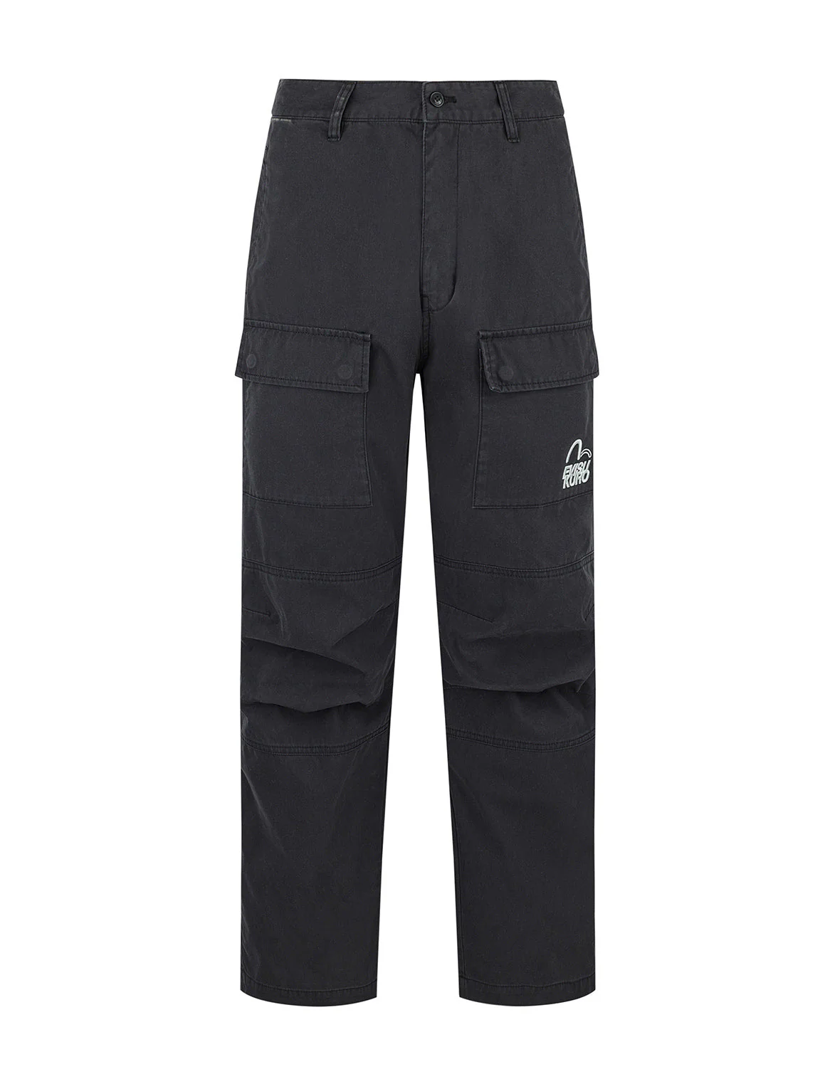 Logo and Seagull Embroidery Relax Fit Cargo Pants - Image 12