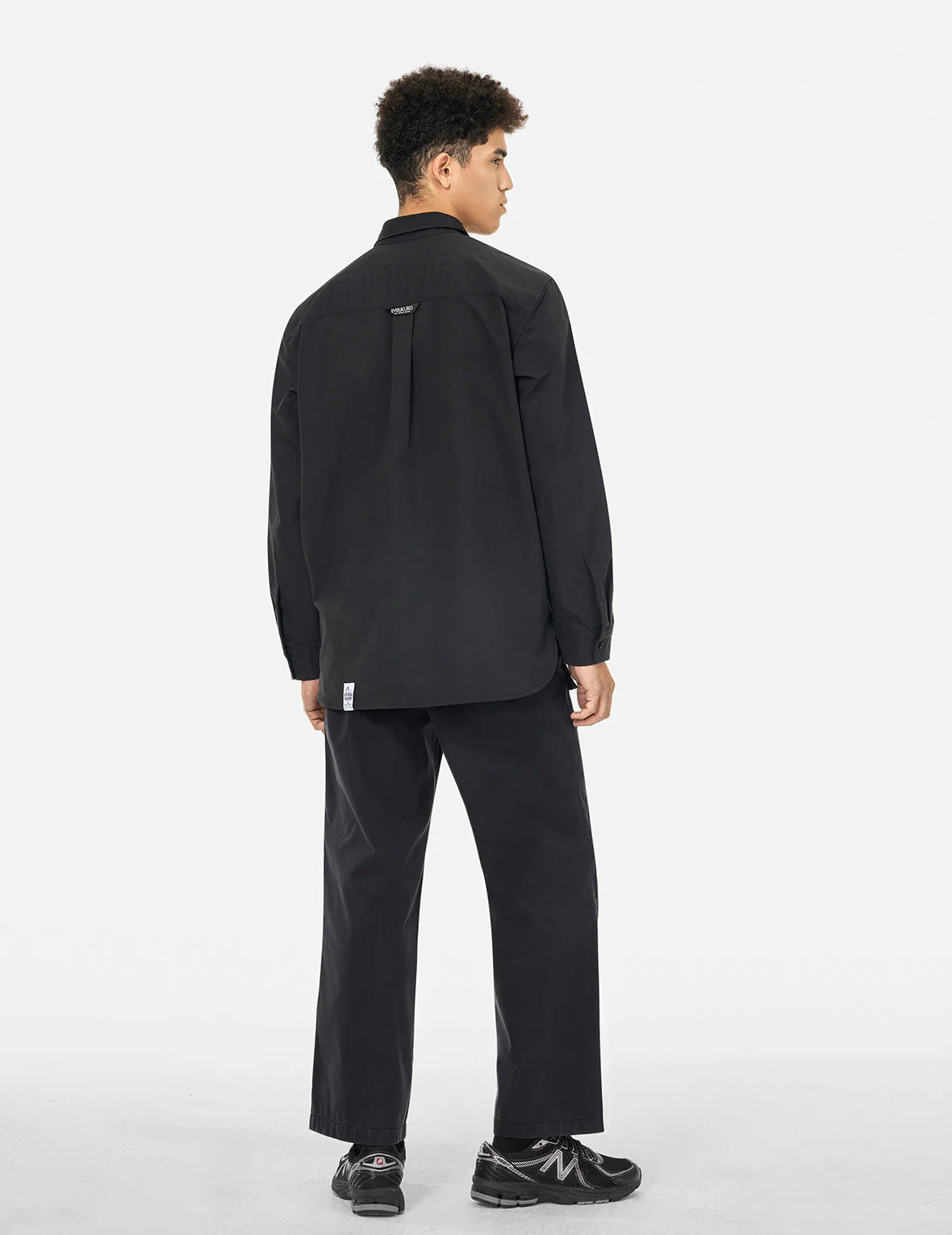 Logo and Seagull Embroidery Relax Fit Cargo Pants - Image 4
