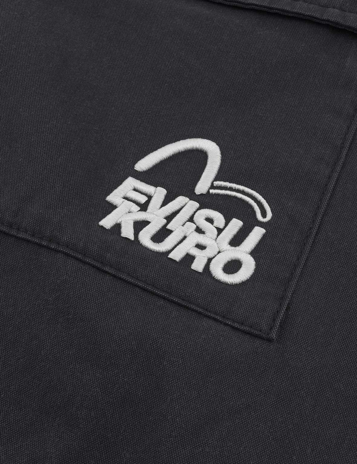 Logo and Seagull Embroidery Relax Fit Cargo Pants - Image 5