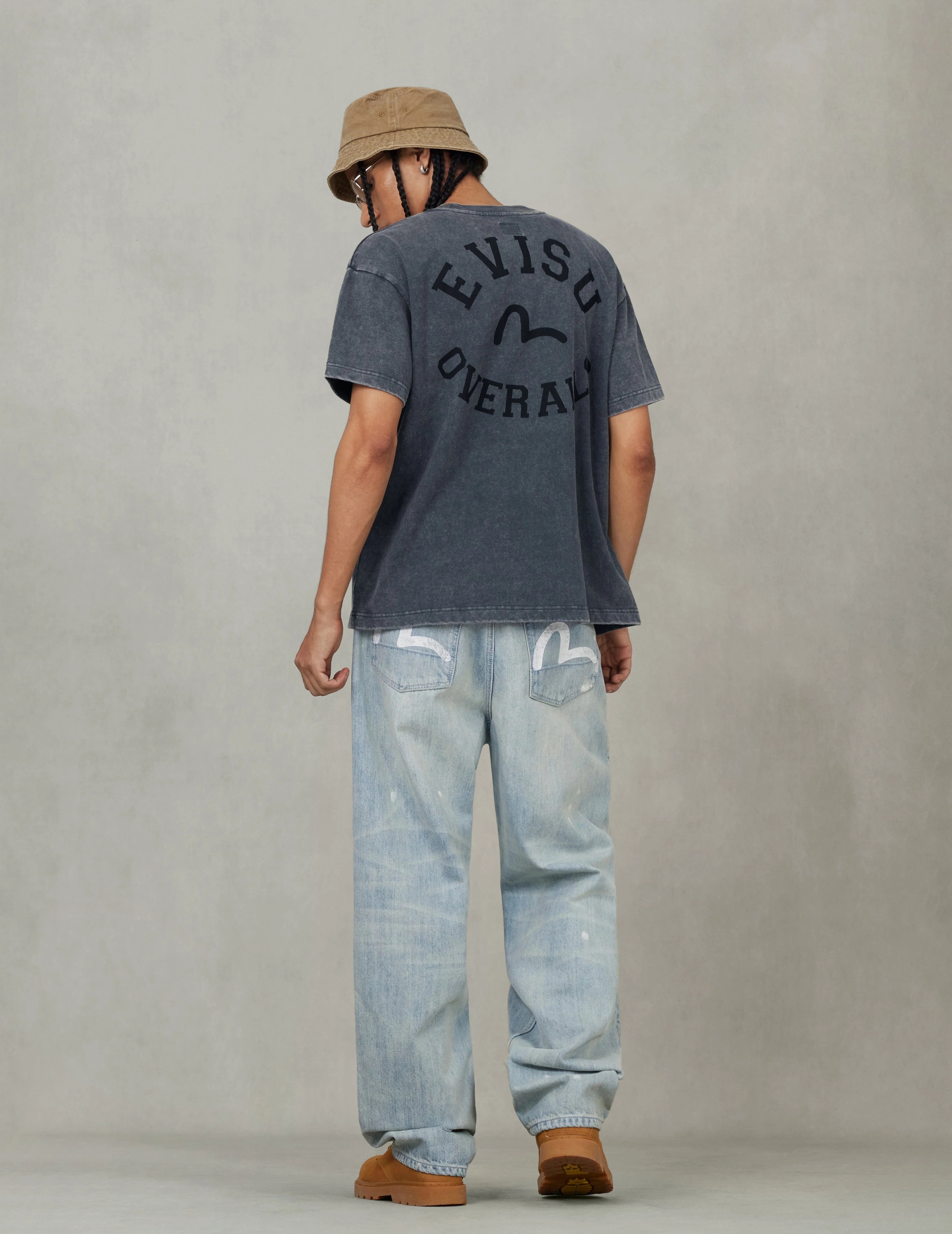 Logo and Seagull Embroidery Relax Fit T-shirt - Image 6