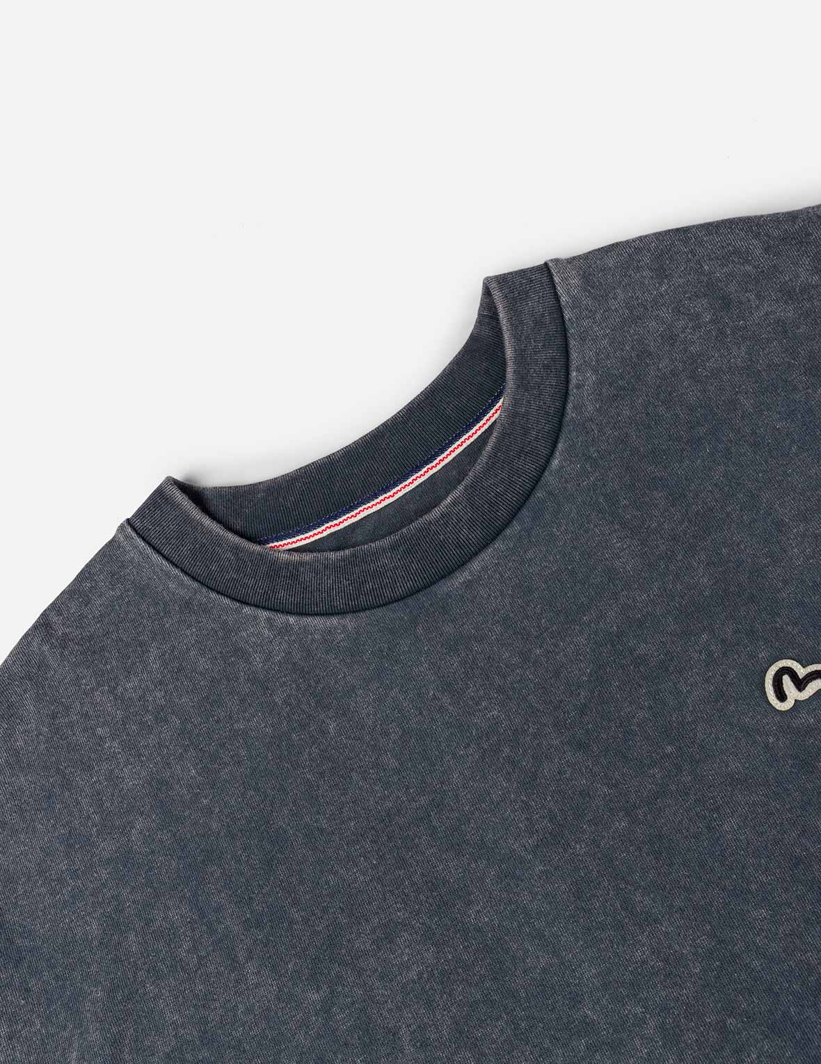 Logo and Seagull Embroidery Relax Fit T-shirt - Image 9