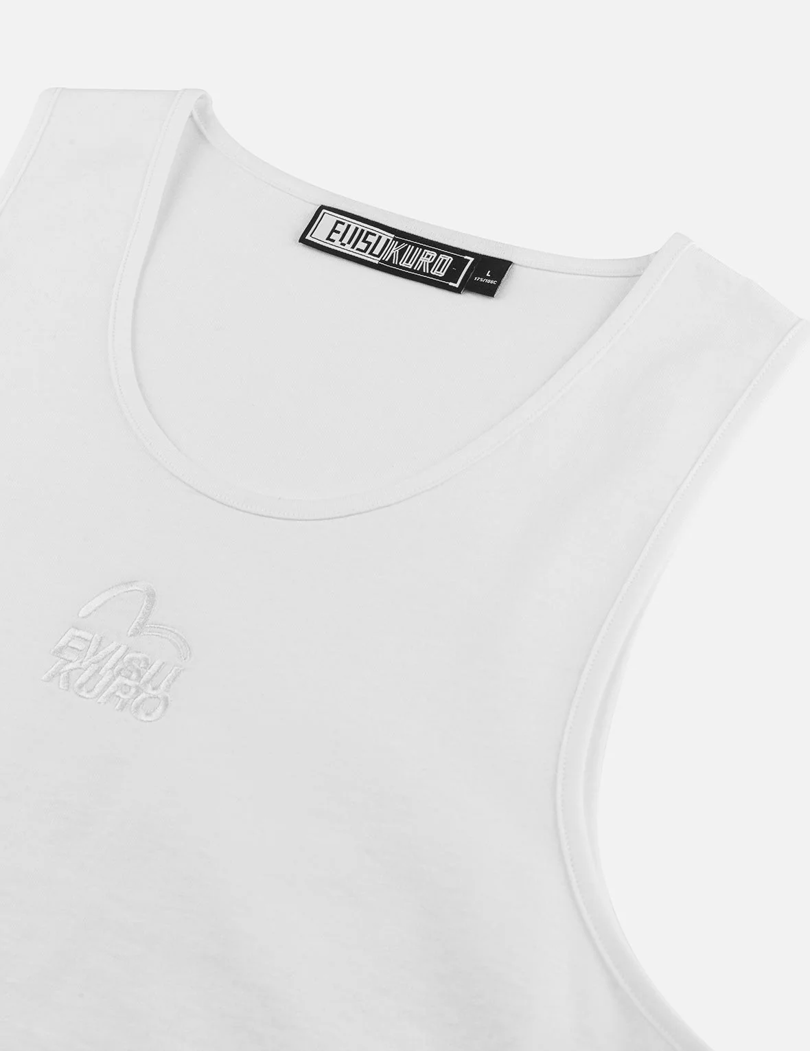 Logo and Seagull Embroidery Relax Fit Tank Top - Image 13