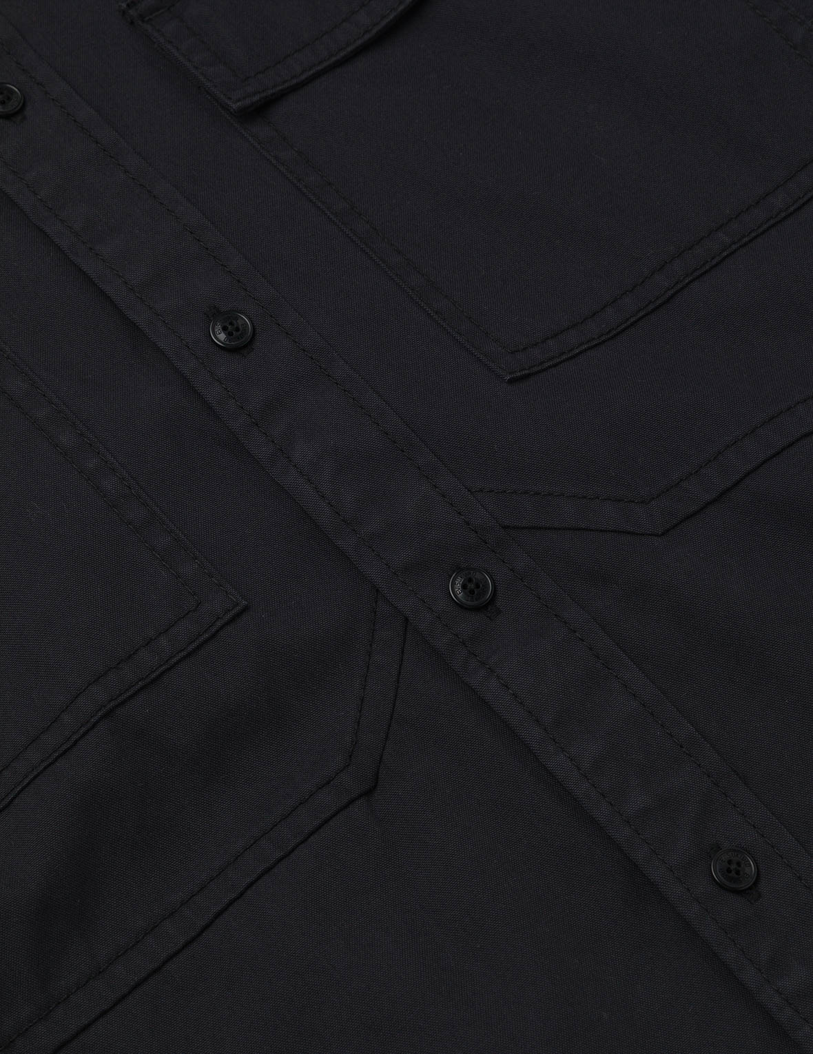 Logo and Seagull Embroidery with Detachable Sleeves Loose Fit Shirt Jacket - Image 12
