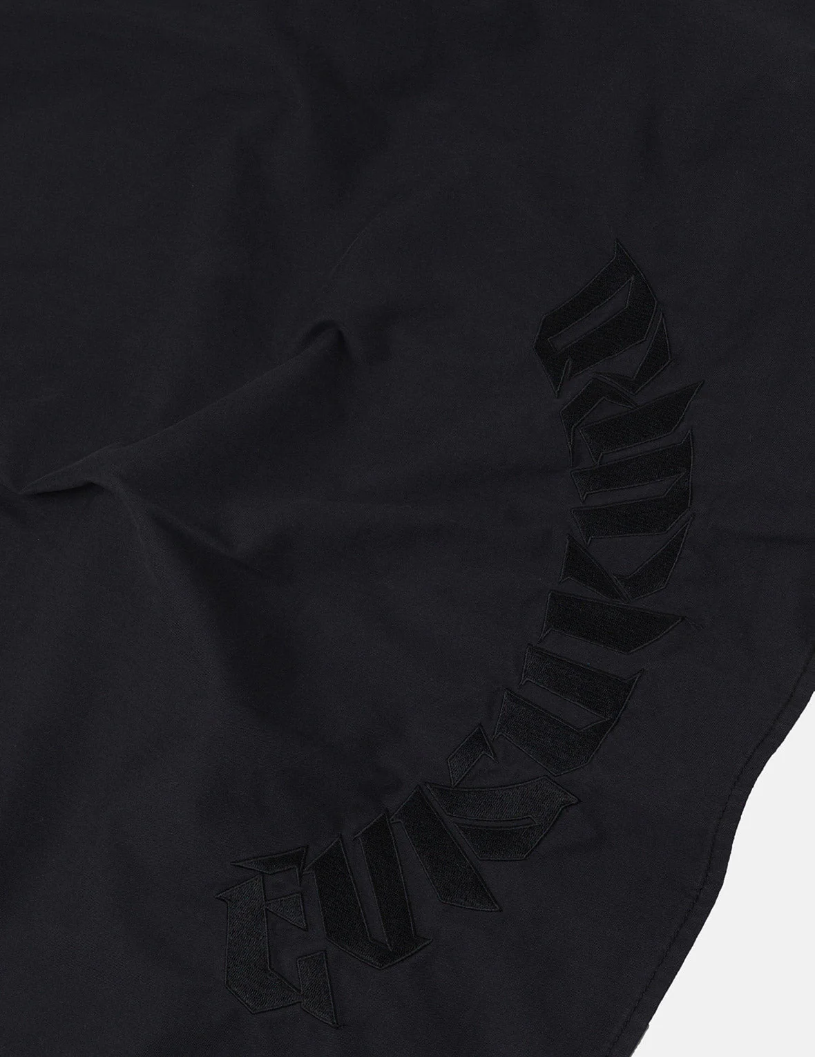 Logo and Seagull Embroidery with Detachable Sleeves Loose Fit Shirt Jacket - Image 6