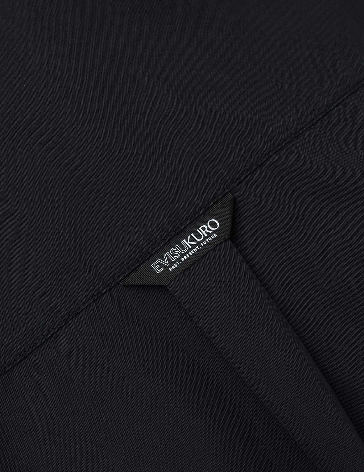 Logo and Seagull Embroidery with Detachable Sleeves Loose Fit Shirt Jacket - Image 8