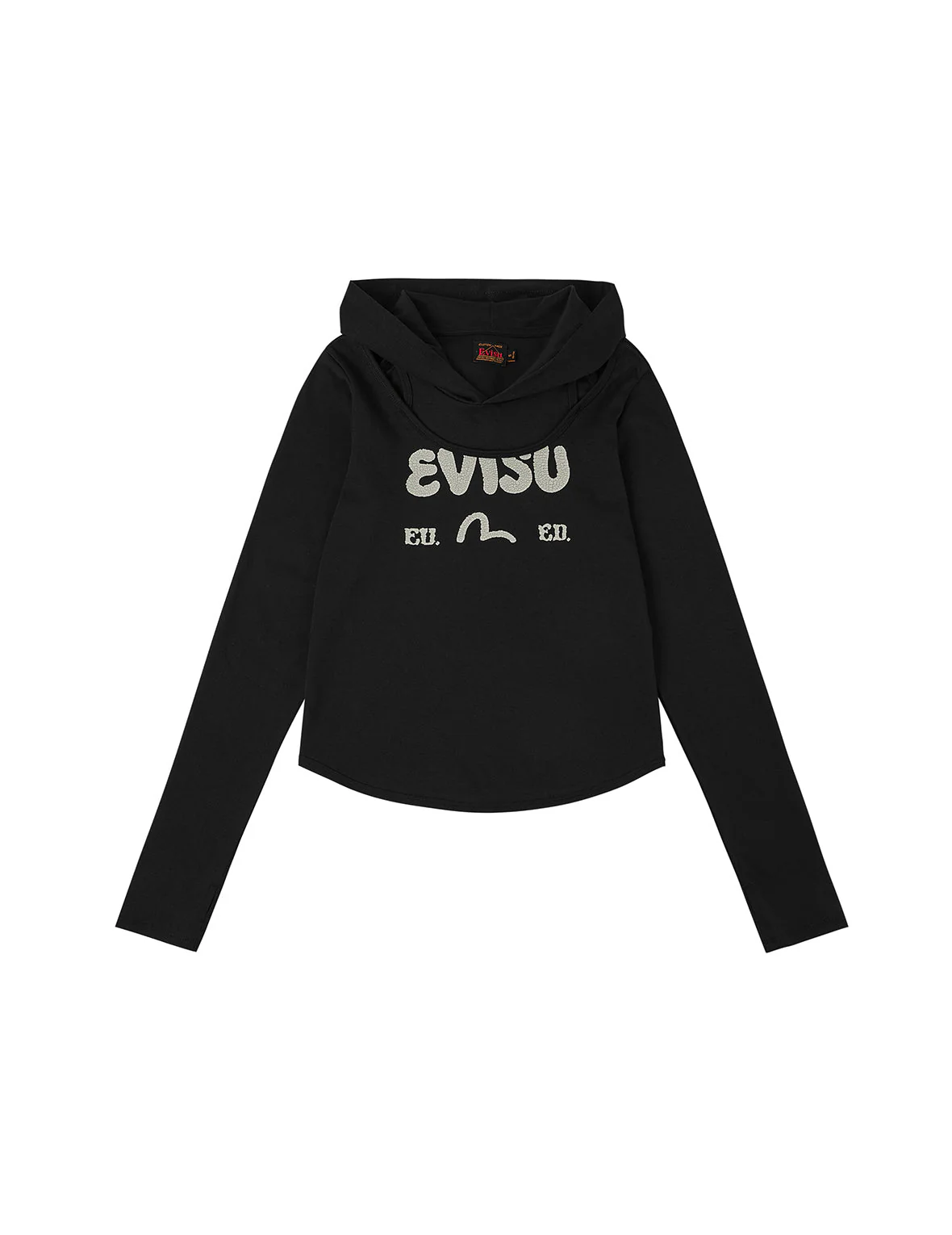 Logo and Seagull Ishigaki Camouflage Print Regular Fit Hooded 2-in-1 Long-sleeve Top - Image 11
