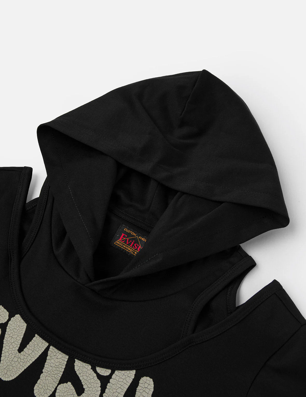 Logo and Seagull Ishigaki Camouflage Print Regular Fit Hooded 2-in-1 Long-sleeve Top - Image 8
