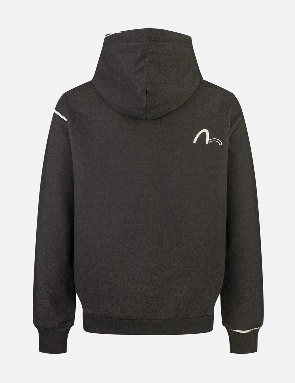 Logo and Seagull Print Relax Fit Hoodie - Image 2