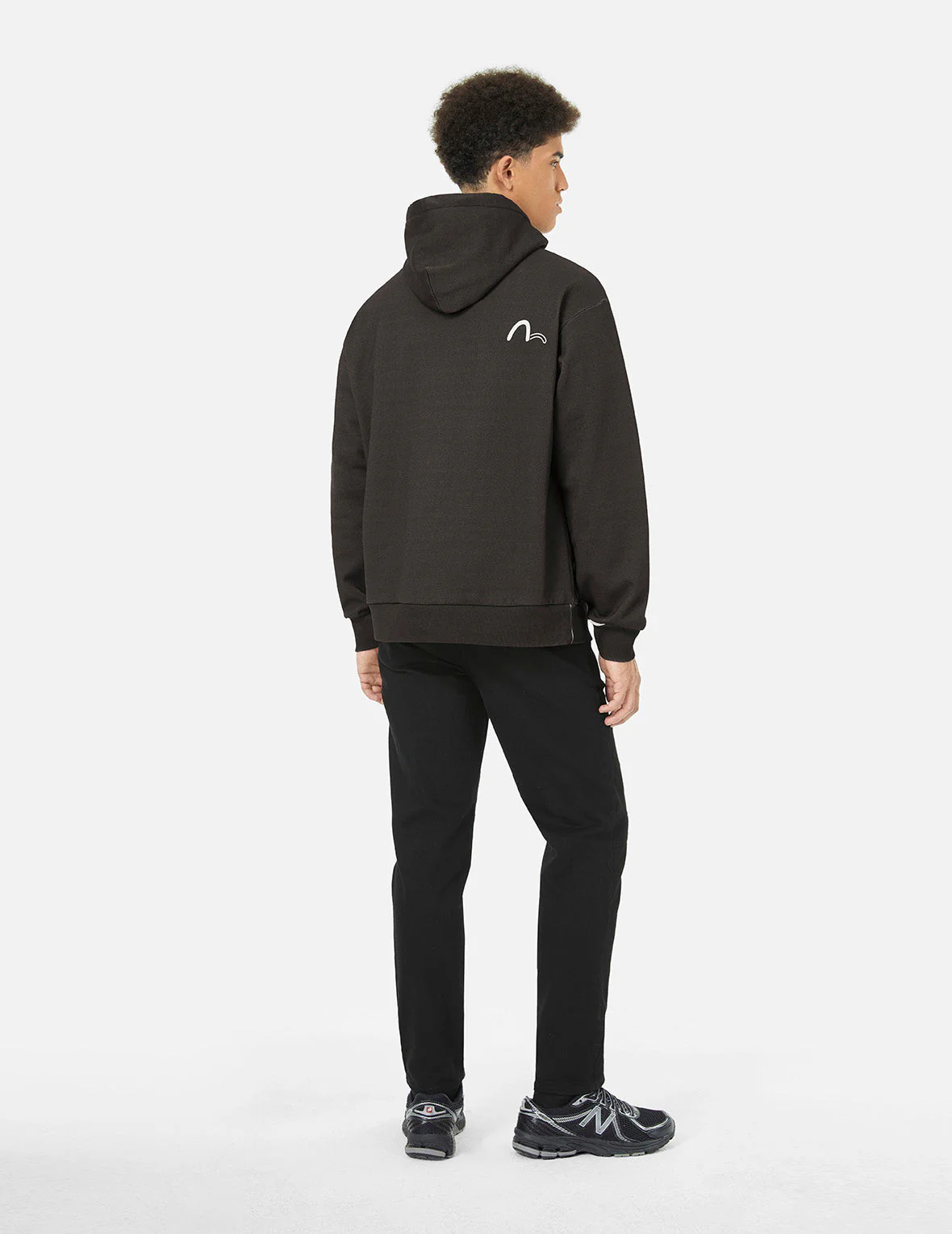 Logo and Seagull Print Relax Fit Hoodie - Image 4