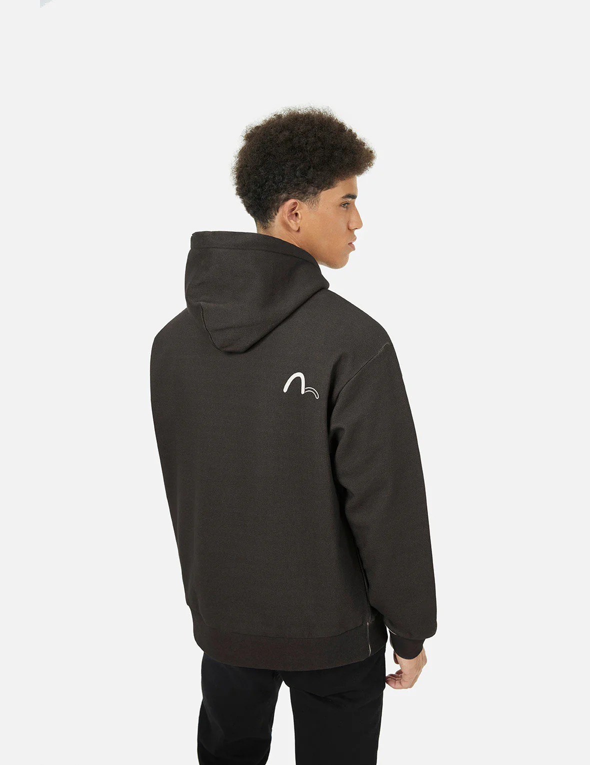 Logo and Seagull Print Relax Fit Hoodie - Image 6