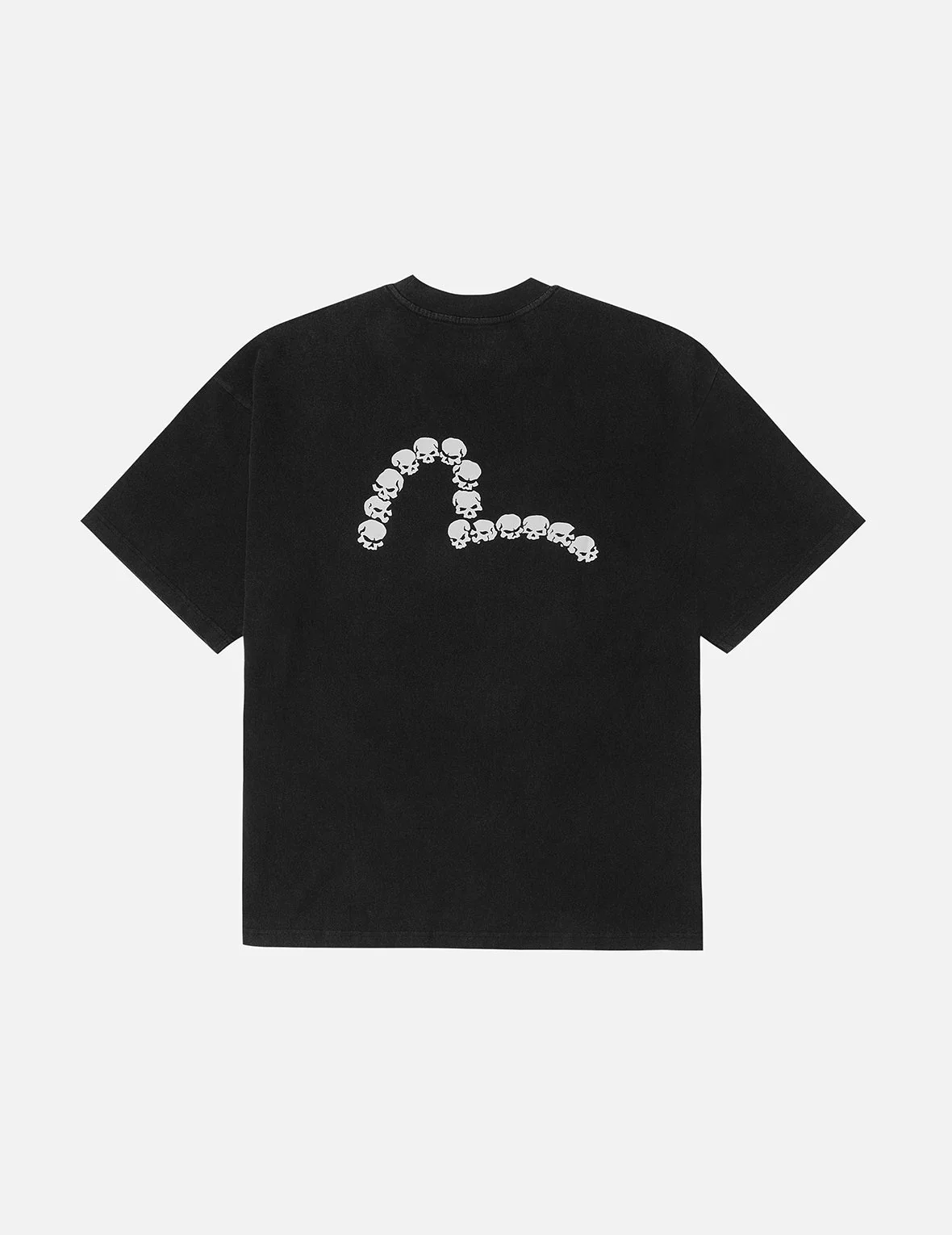 Logo and Skull Seagull Print Oversized T-shirt - Image 3