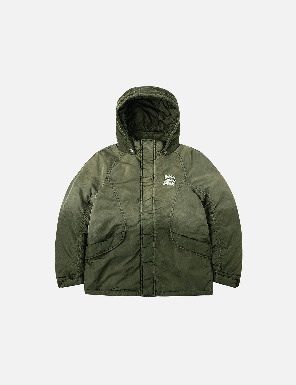 Logo and Slogan Embroidery Fashion Fit Jacket - Image 3