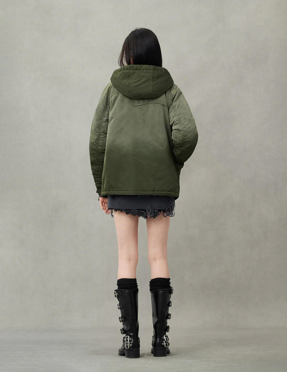 Logo and Slogan Embroidery Fashion Fit Jacket - Image 6