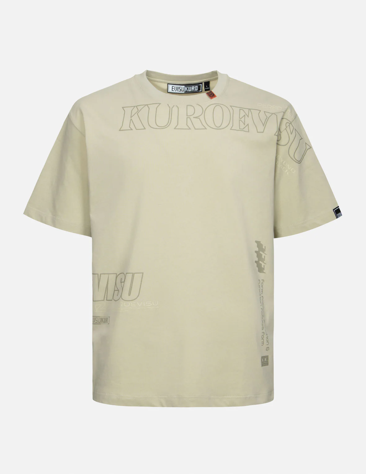 Logo and Slogan Print Fashion Fit T-Shirt