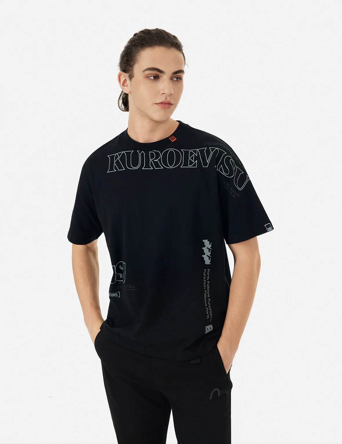 Logo and Slogan Print Fashion Fit T-Shirt - Image 16