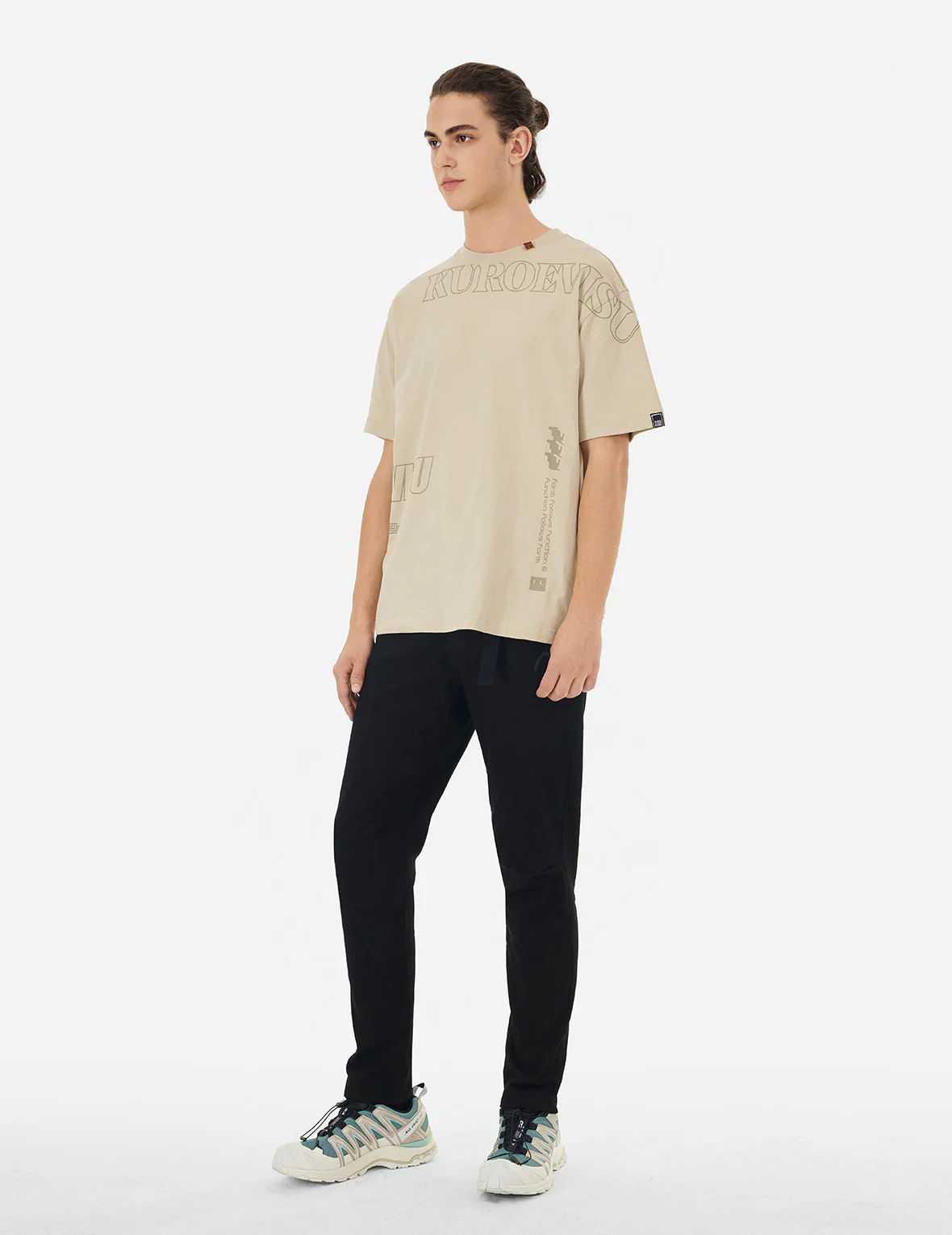 Logo and Slogan Print Fashion Fit T-Shirt - Image 3