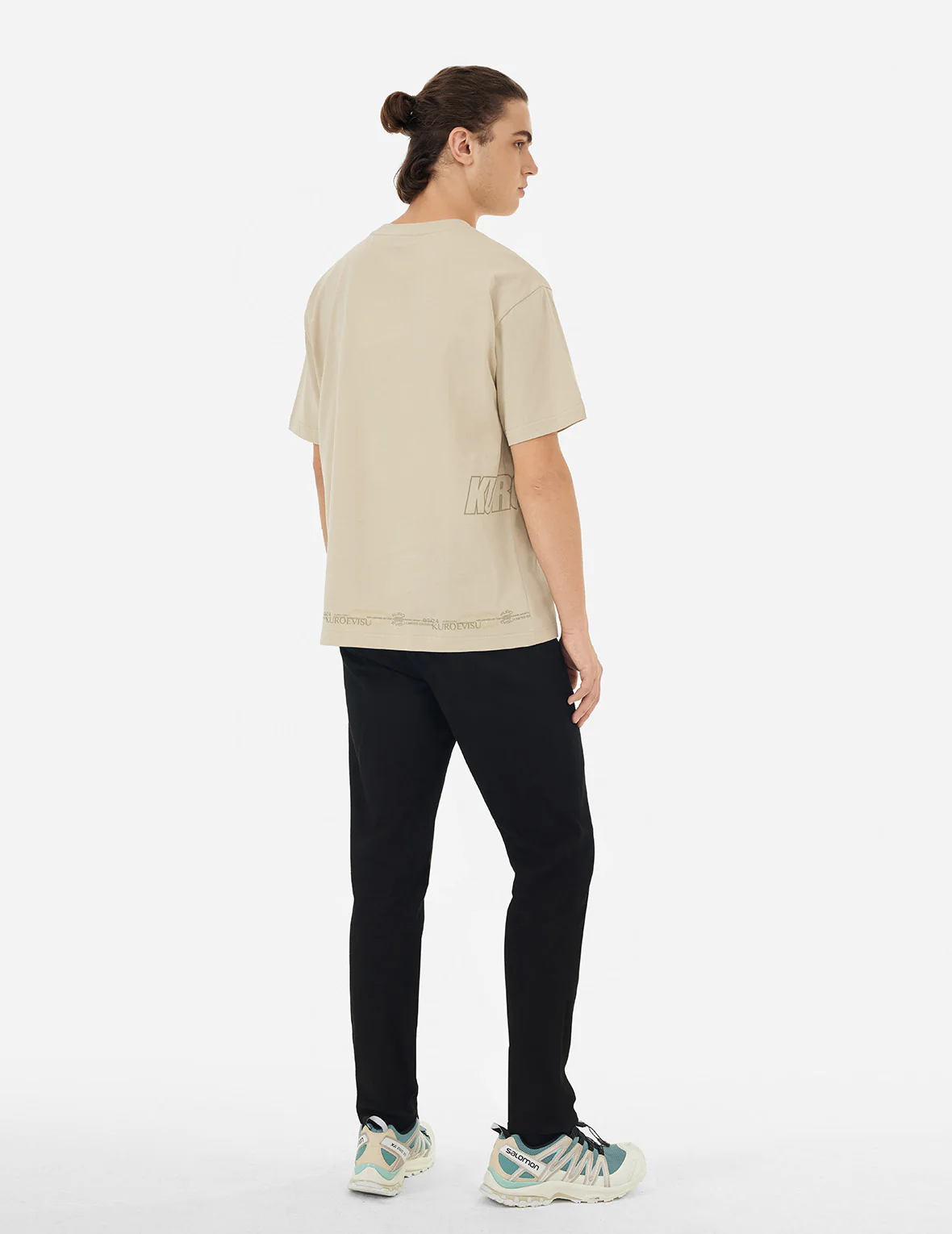 Logo and Slogan Print Fashion Fit T-Shirt - Image 4