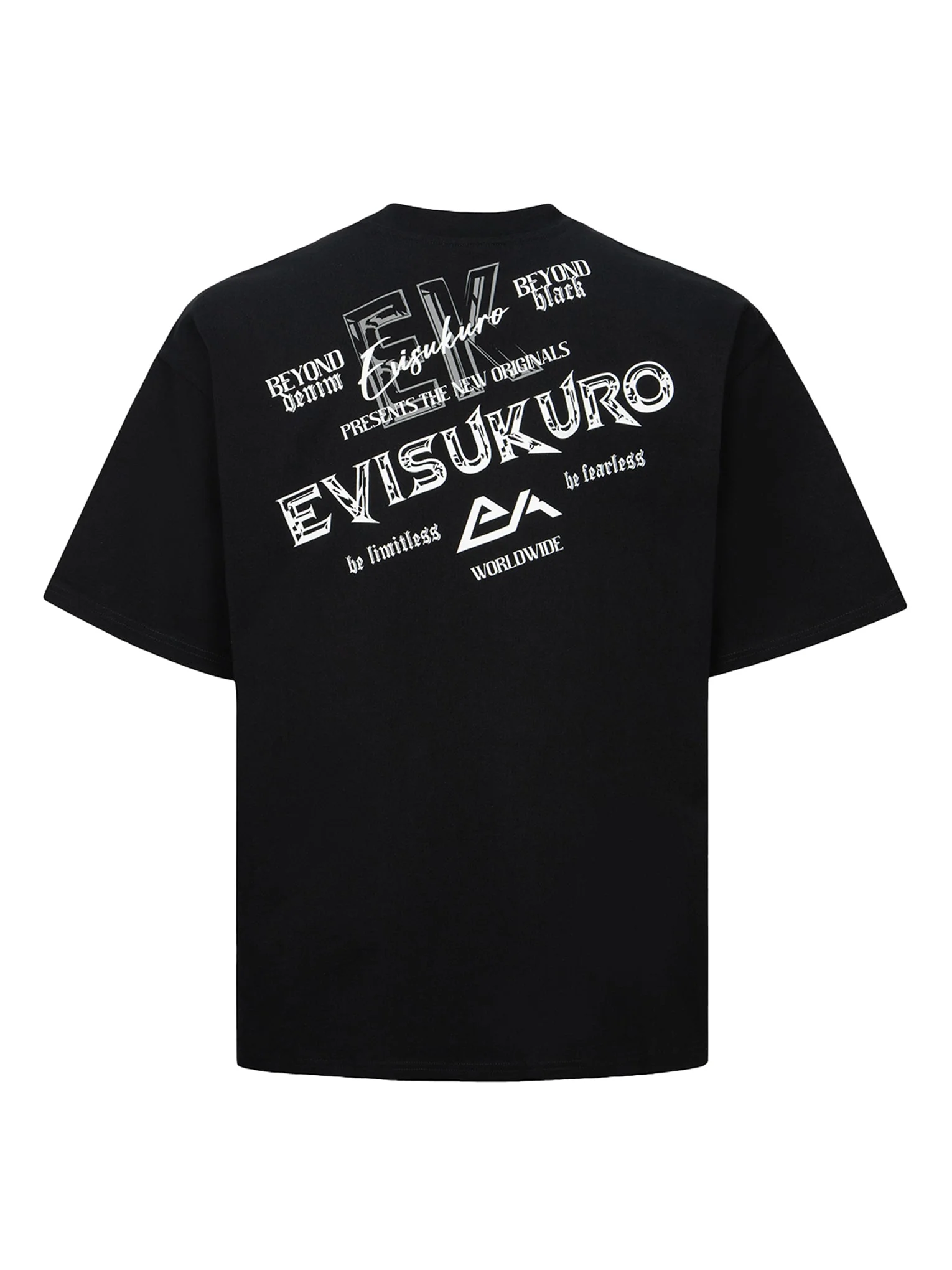 Logo and Slogan Prints Loose Fit T-shirt - Image 28