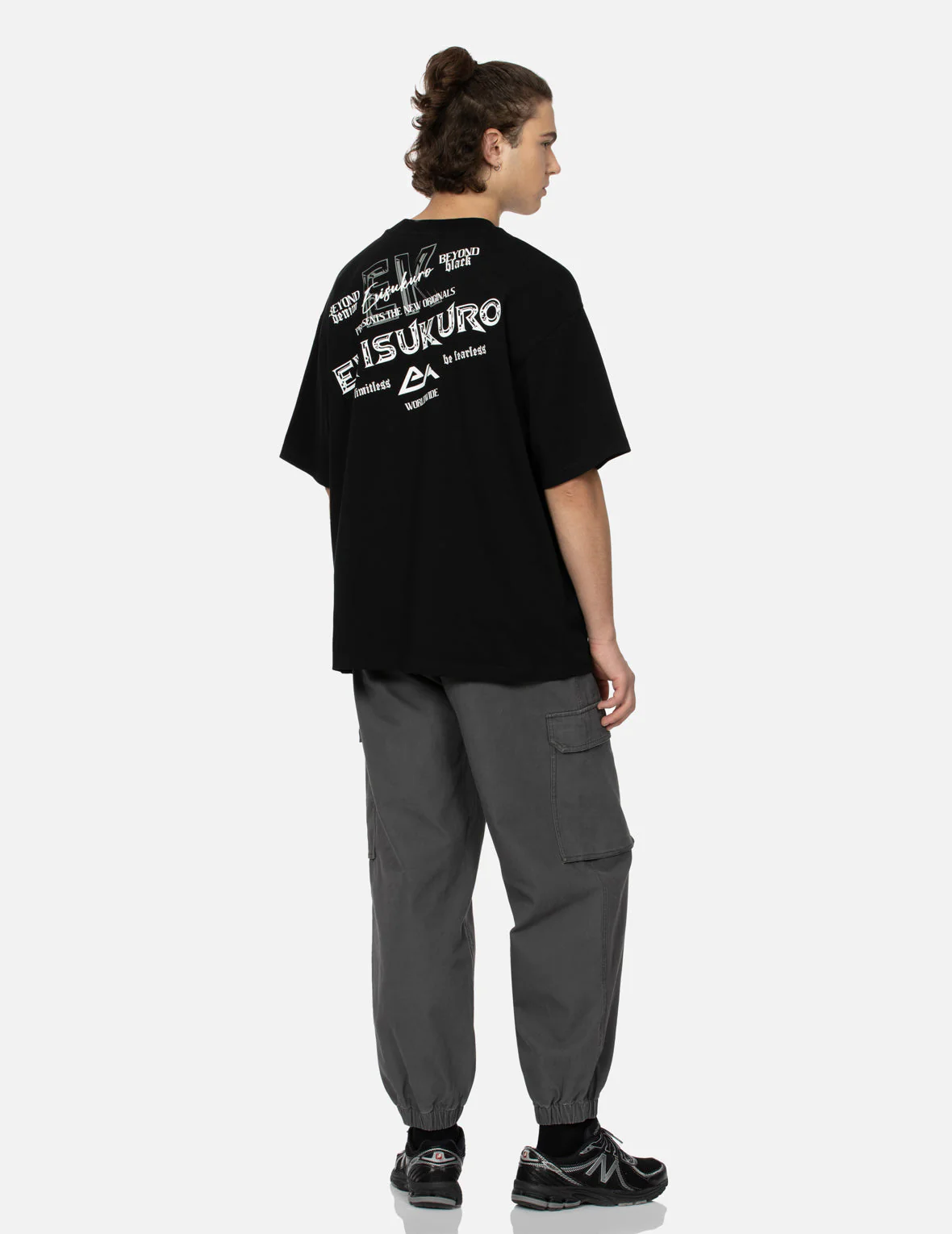 Logo and Slogan Prints Loose Fit T-shirt - Image 5