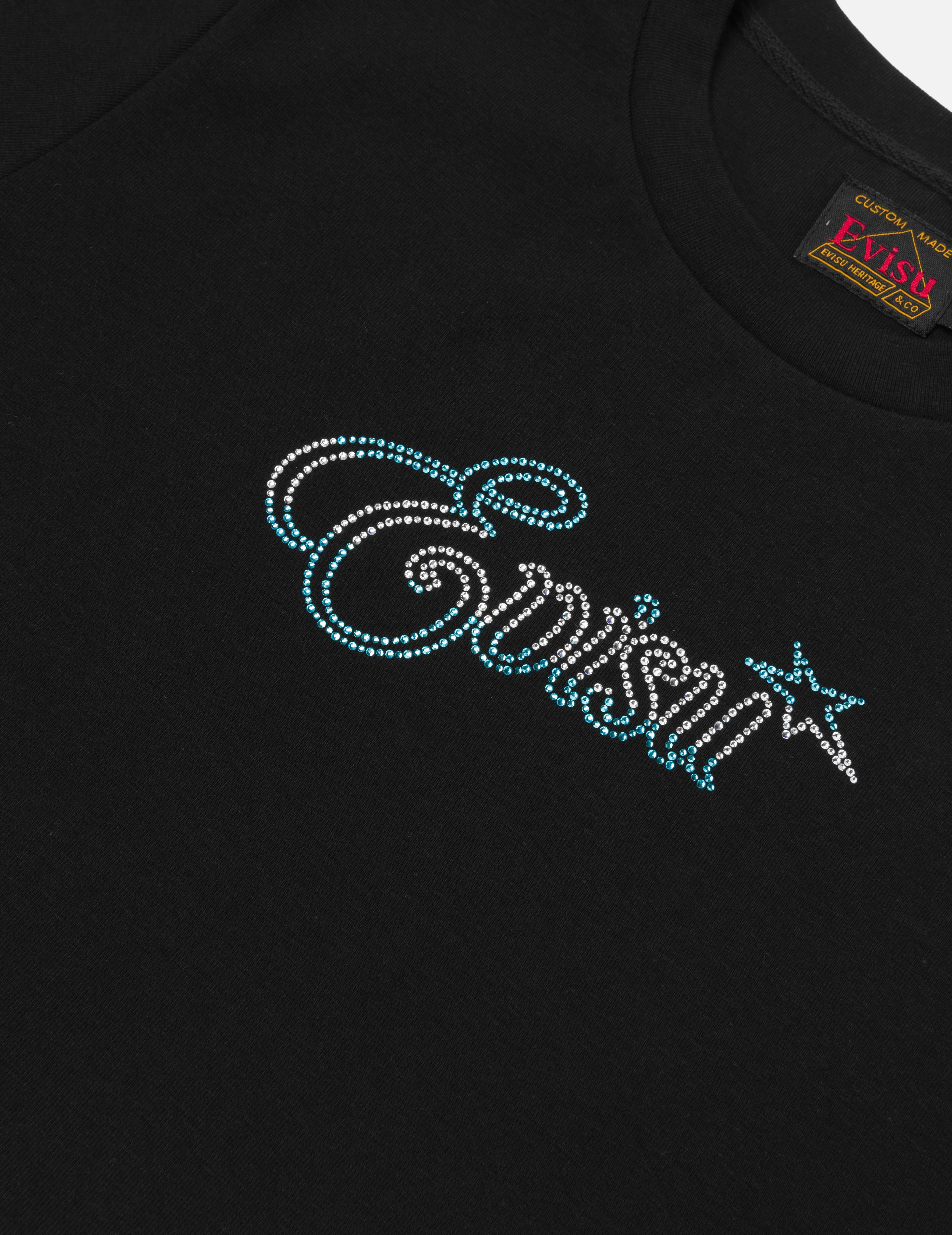 Logo and Starfish Rhinestone Slim Fit T-Shirt - Image 5