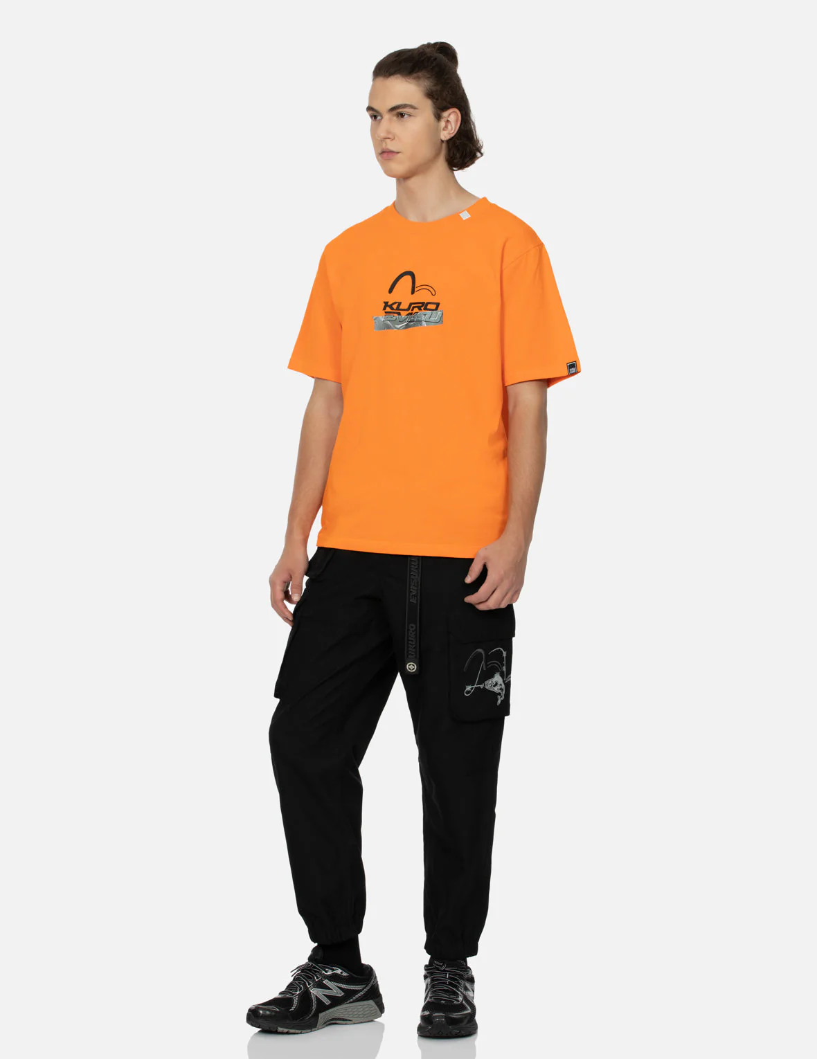 Logo and Tape Print Regular Fit T-shirt - Image 19