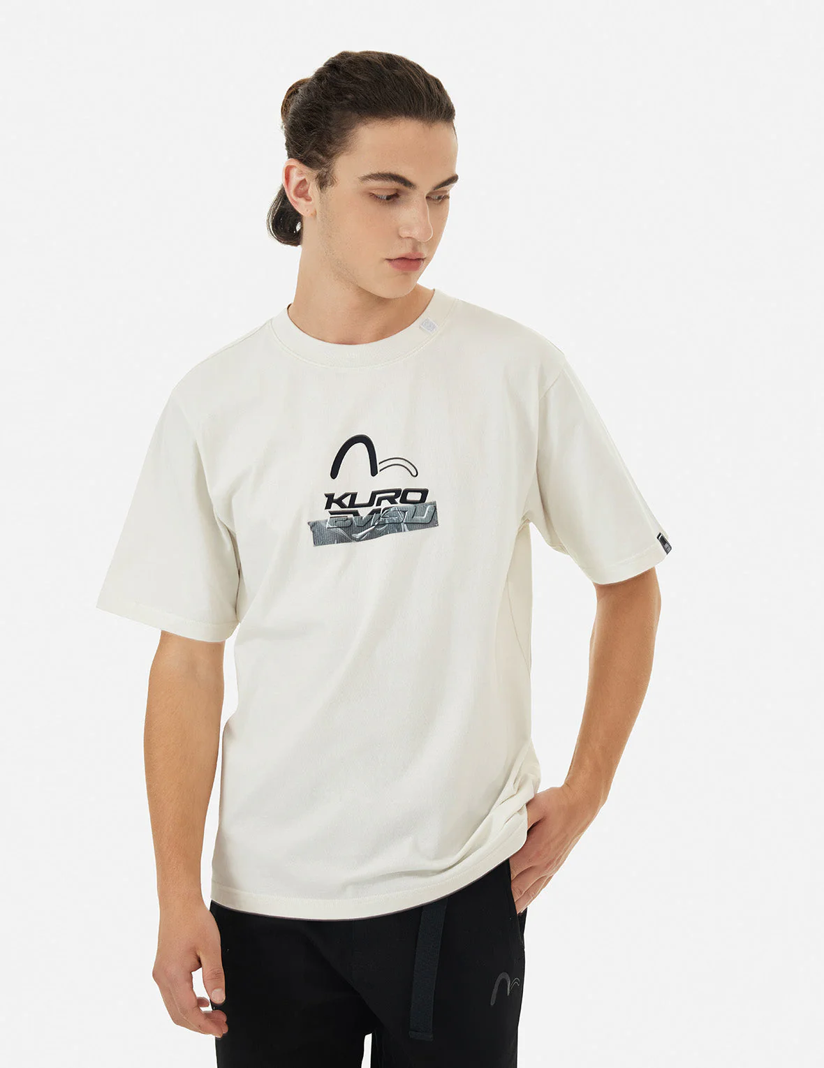 Logo and Tape Print Regular Fit T-shirt - Image 22