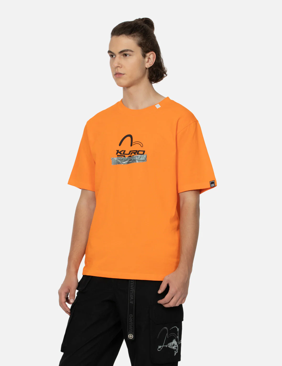 Logo and Tape Print Regular Fit T-shirt - Image 27