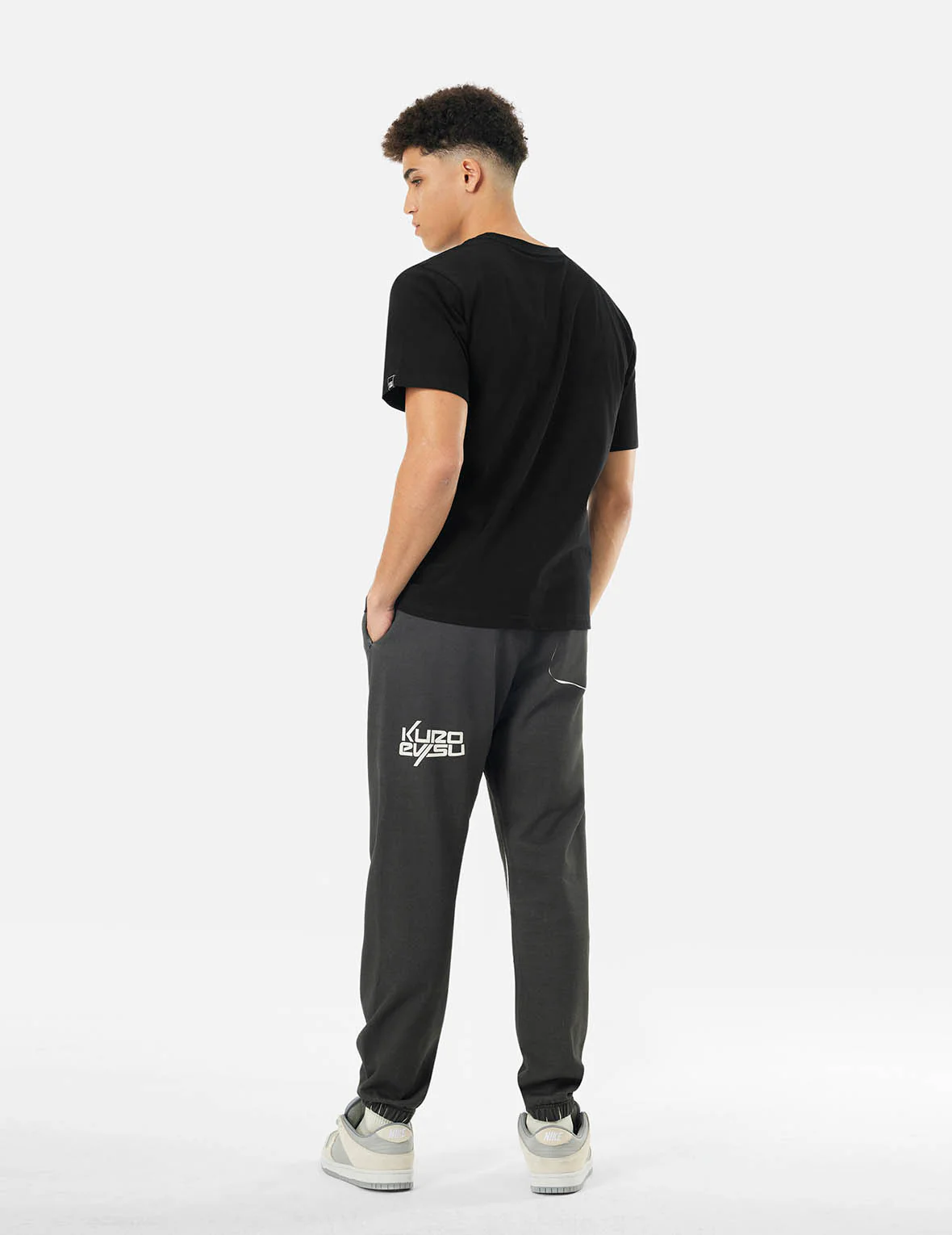 Logo and Tape Print Regular Fit T-shirt - Image 4