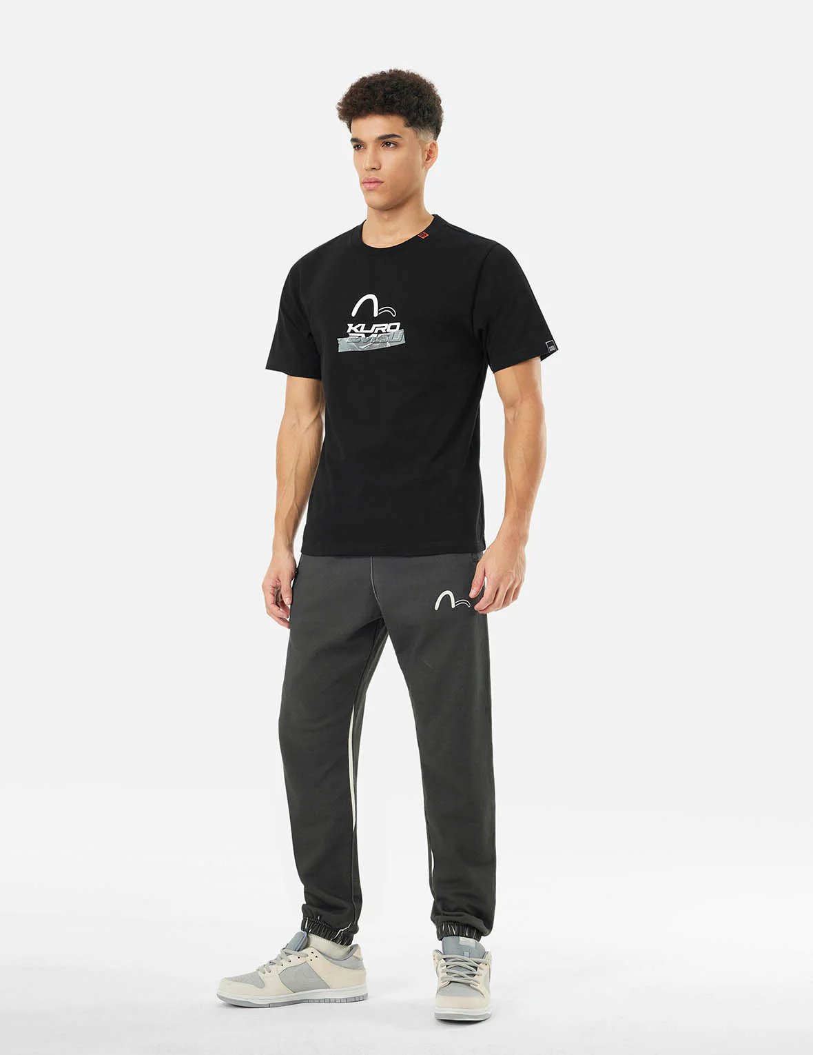 Logo and Tape Print Regular Fit T-shirt - Image 5