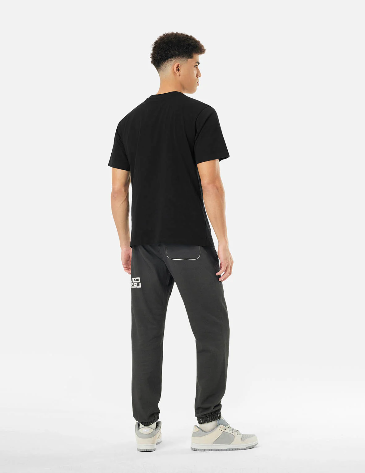 Logo and Tape Print Regular Fit T-shirt - Image 6