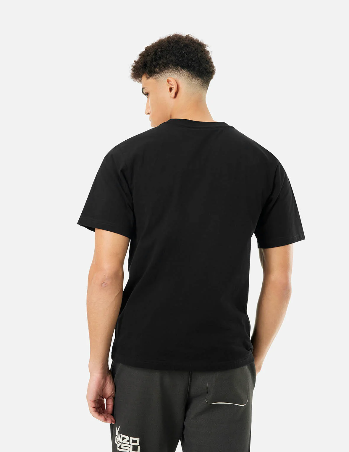 Logo and Tape Print Regular Fit T-shirt - Image 8