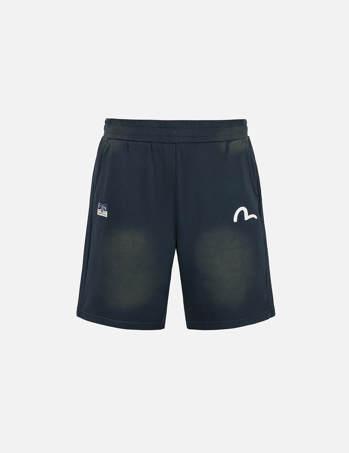 Logo Appliqué Embroidery Heavy Washed Fashion Fit Sweatshorts - Image 3
