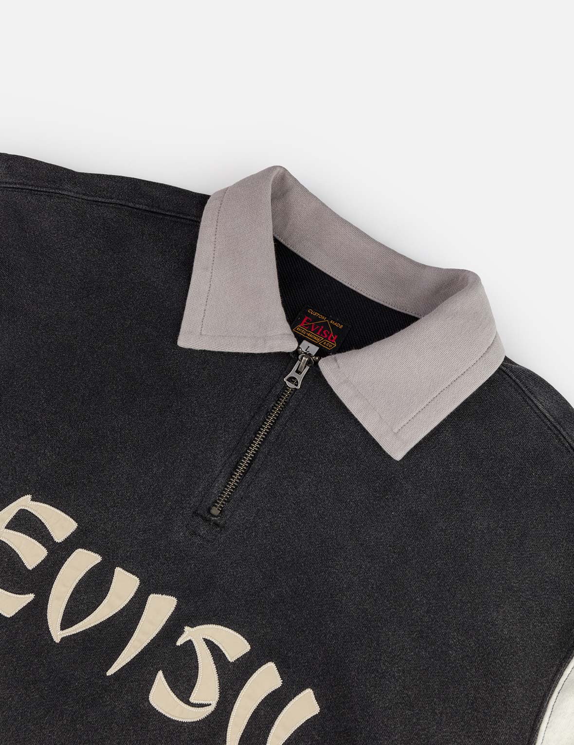 Logo Appliqué Regular Fit Half-Zip Color-Blocking Sweatshirt - Image 10