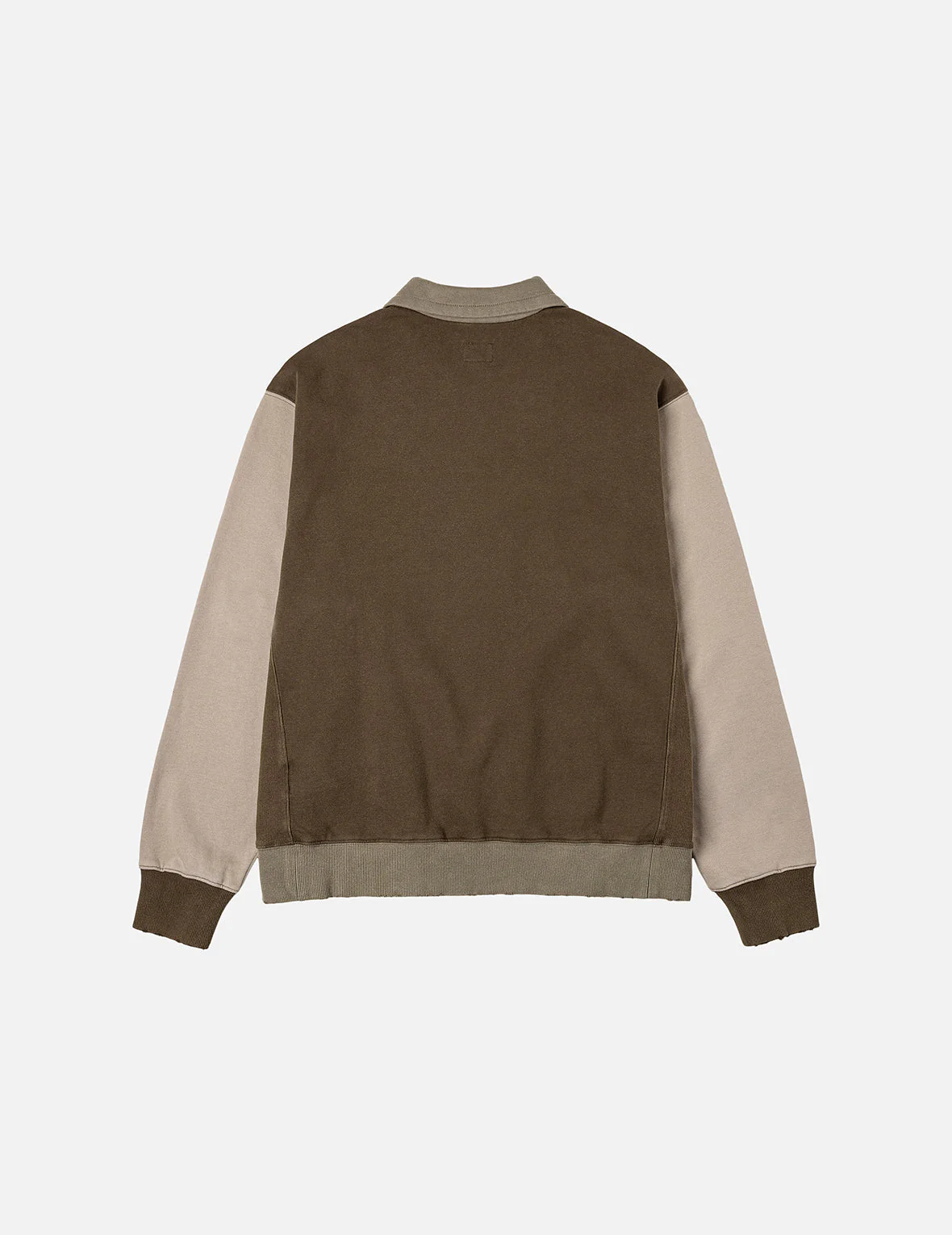 Logo Appliqué Regular Fit Half-Zip Color-Blocking Sweatshirt - Image 3